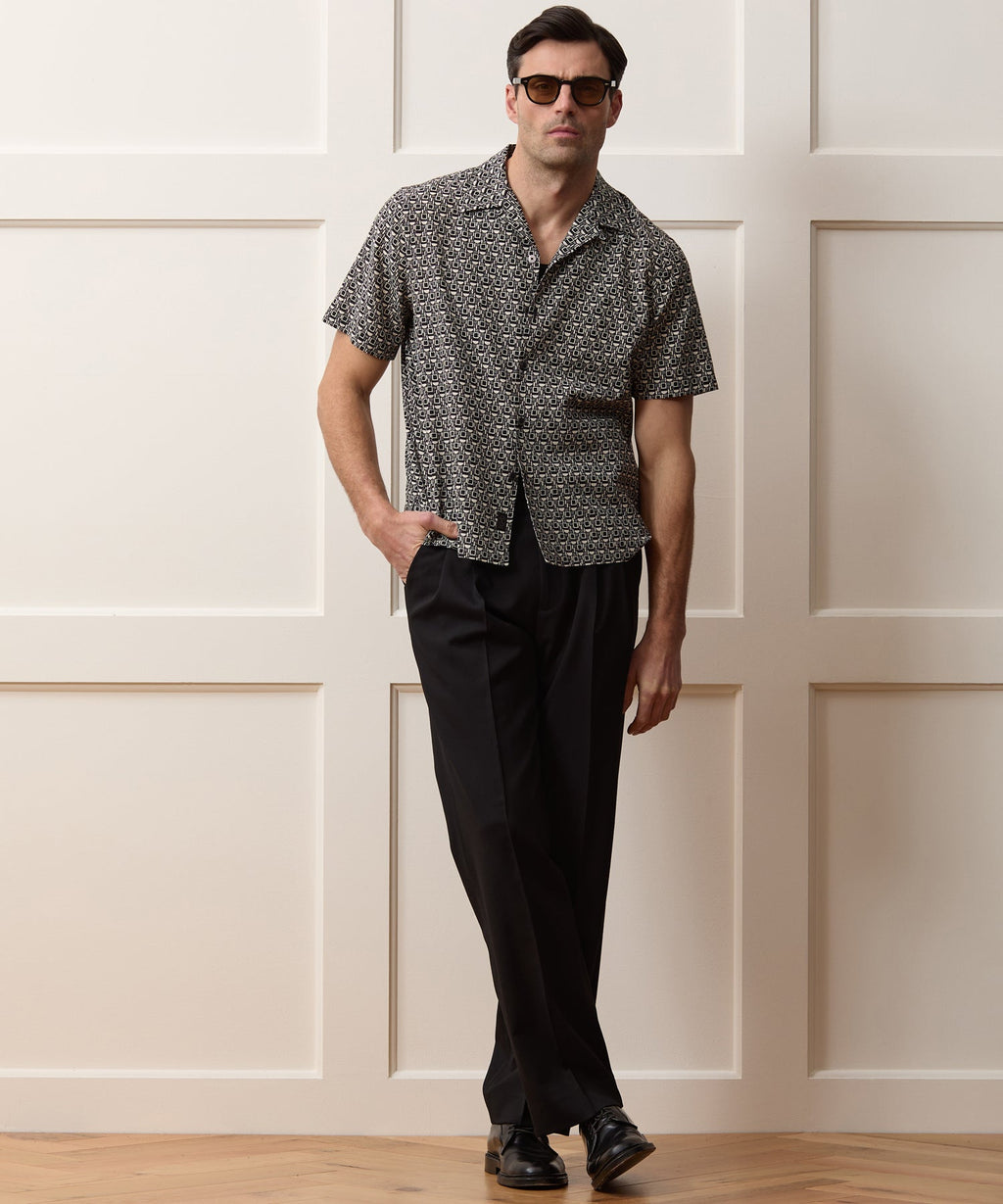 Silk-Cotton Capri Shirt