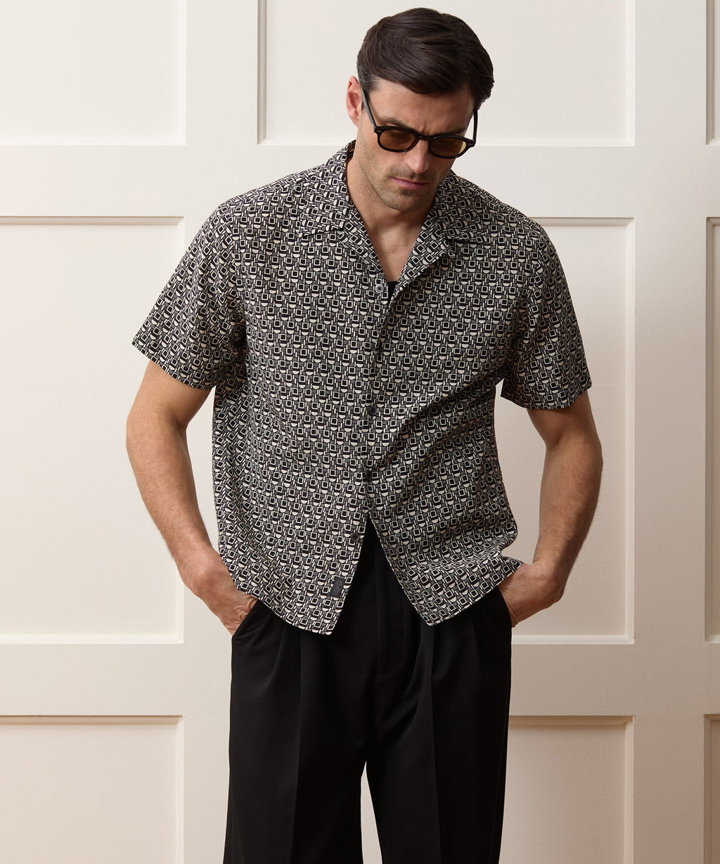 Silk-Cotton Capri Shirt