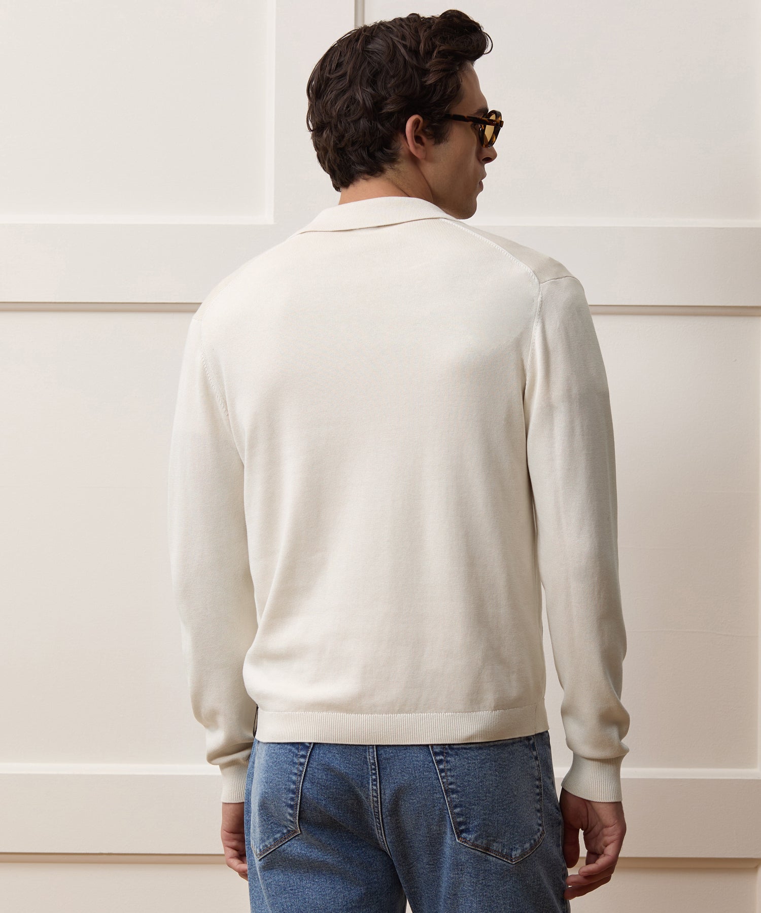 Silk-Cotton Sweater Jacket