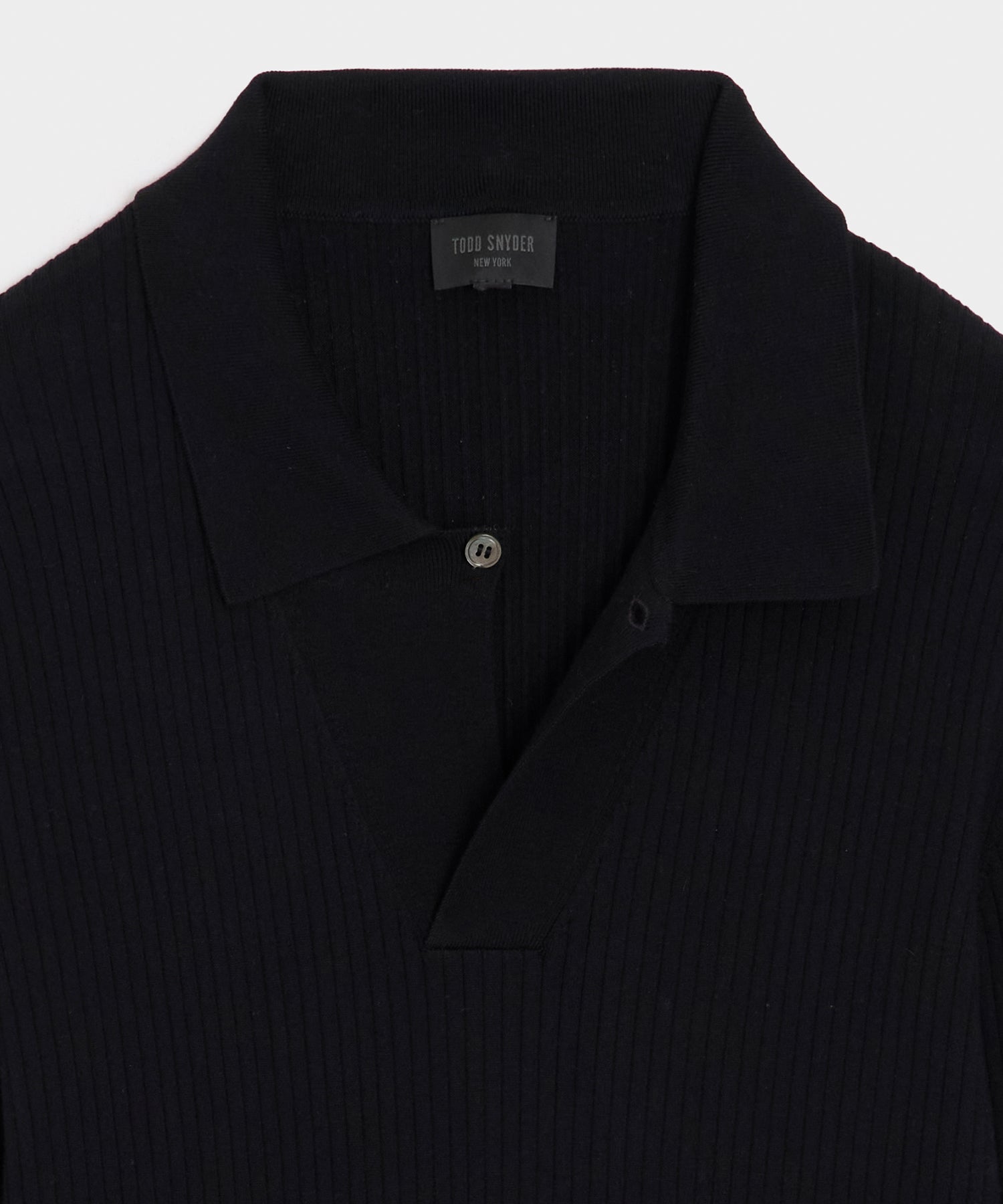 Ribbed Cotton-Cashmere Sweater Polo