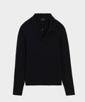 Ribbed Cotton-Cashmere Sweater Polo