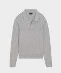 Ribbed Cotton-Cashmere Sweater Polo