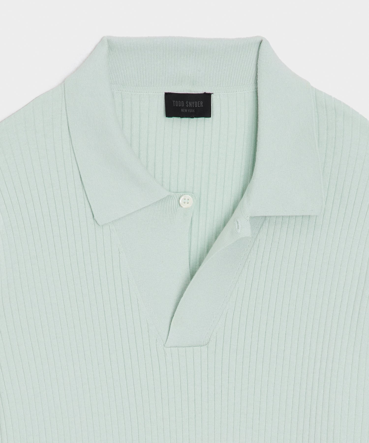 Ribbed Cotton-Cashmere Sweater Polo