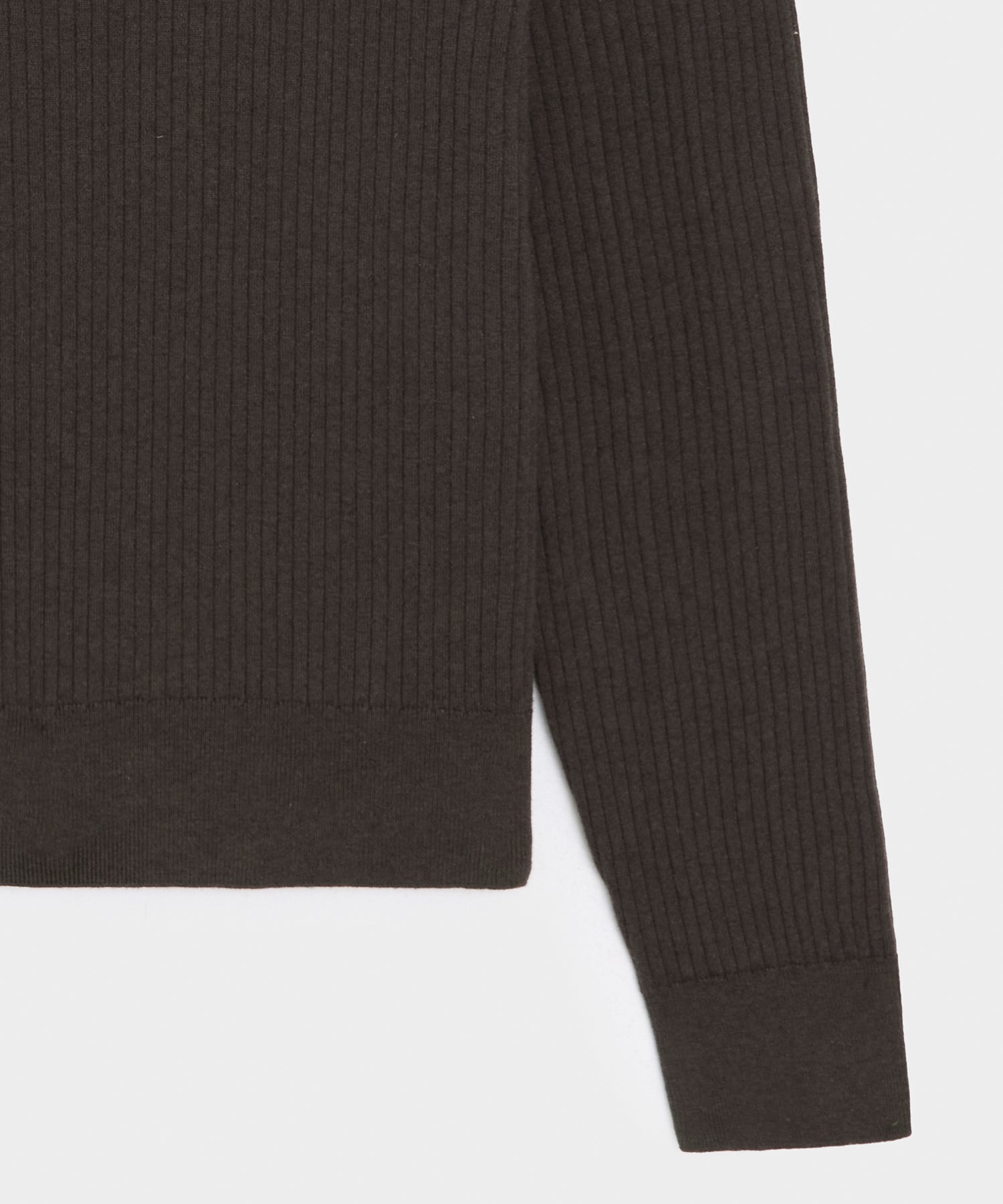 Ribbed Cotton-Cashmere Sweater Polo