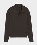 Ribbed Cotton-Cashmere Sweater Polo