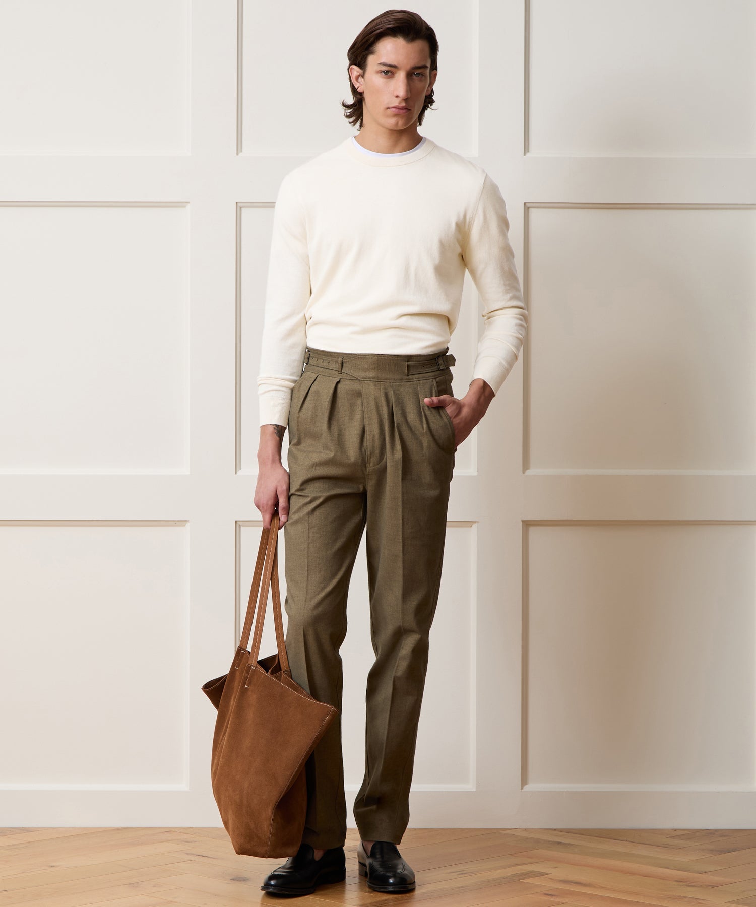 Cotton-Cashmere Crewneck Sweater
