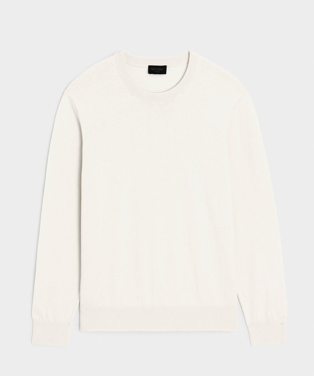 Cotton-Cashmere Crewneck Sweater