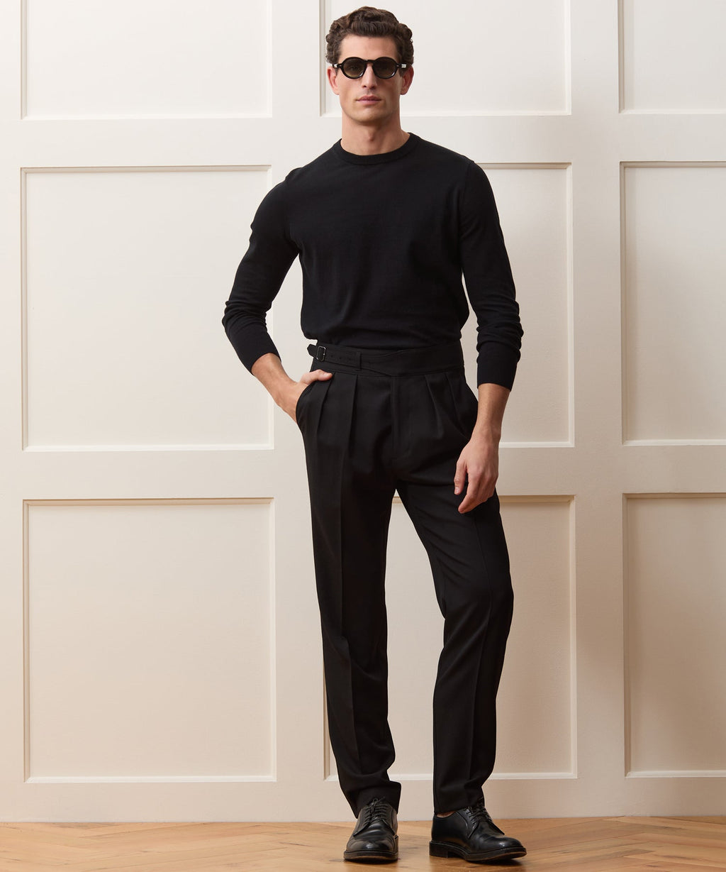 Cotton-Cashmere Crewneck Sweater