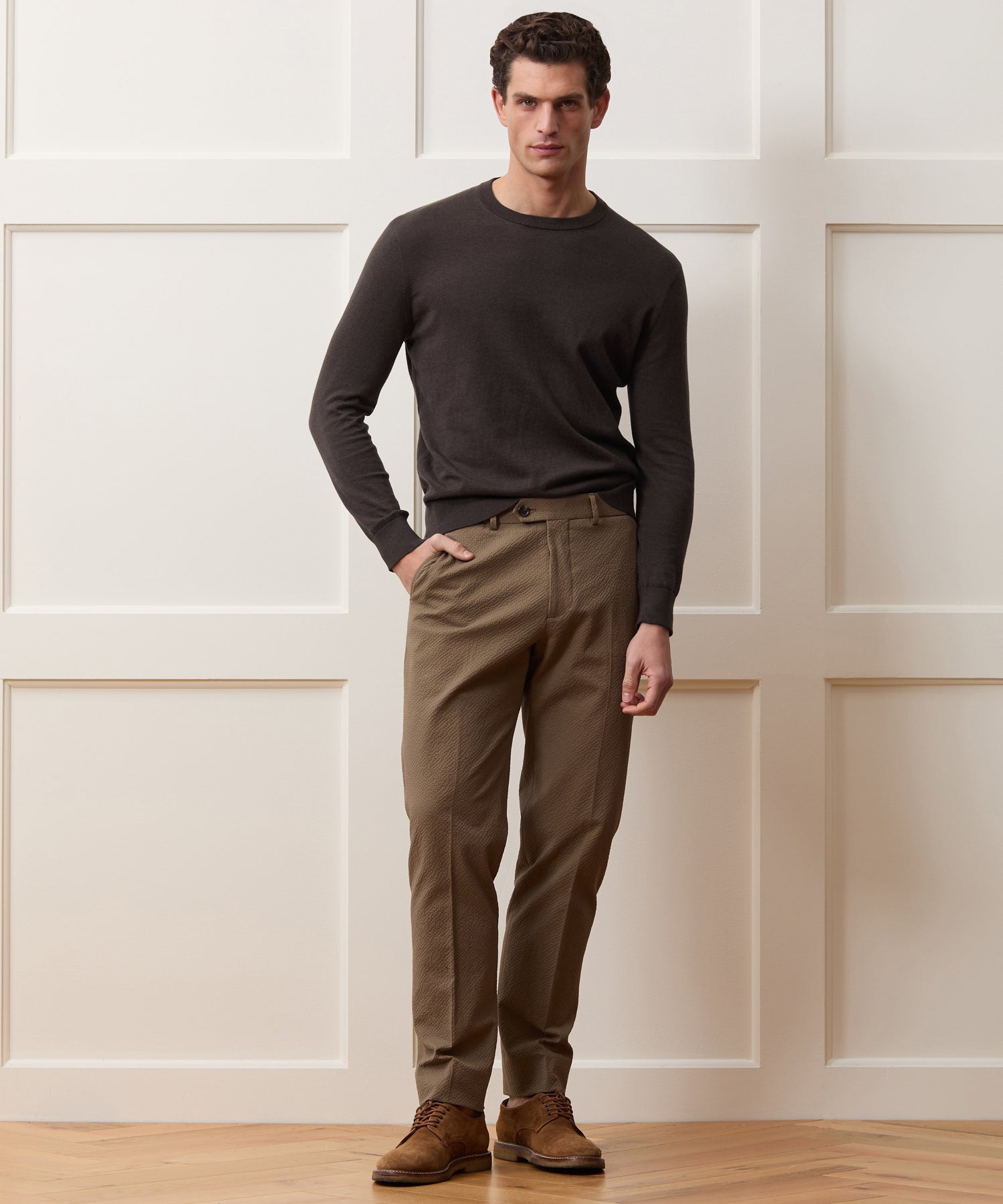 Cotton-Cashmere Crewneck Sweater