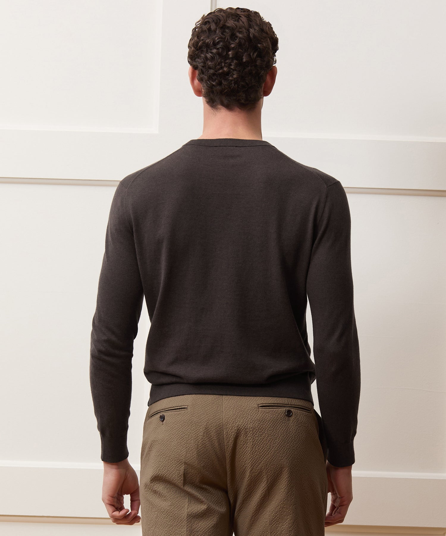 Cotton-Cashmere Crewneck Sweater