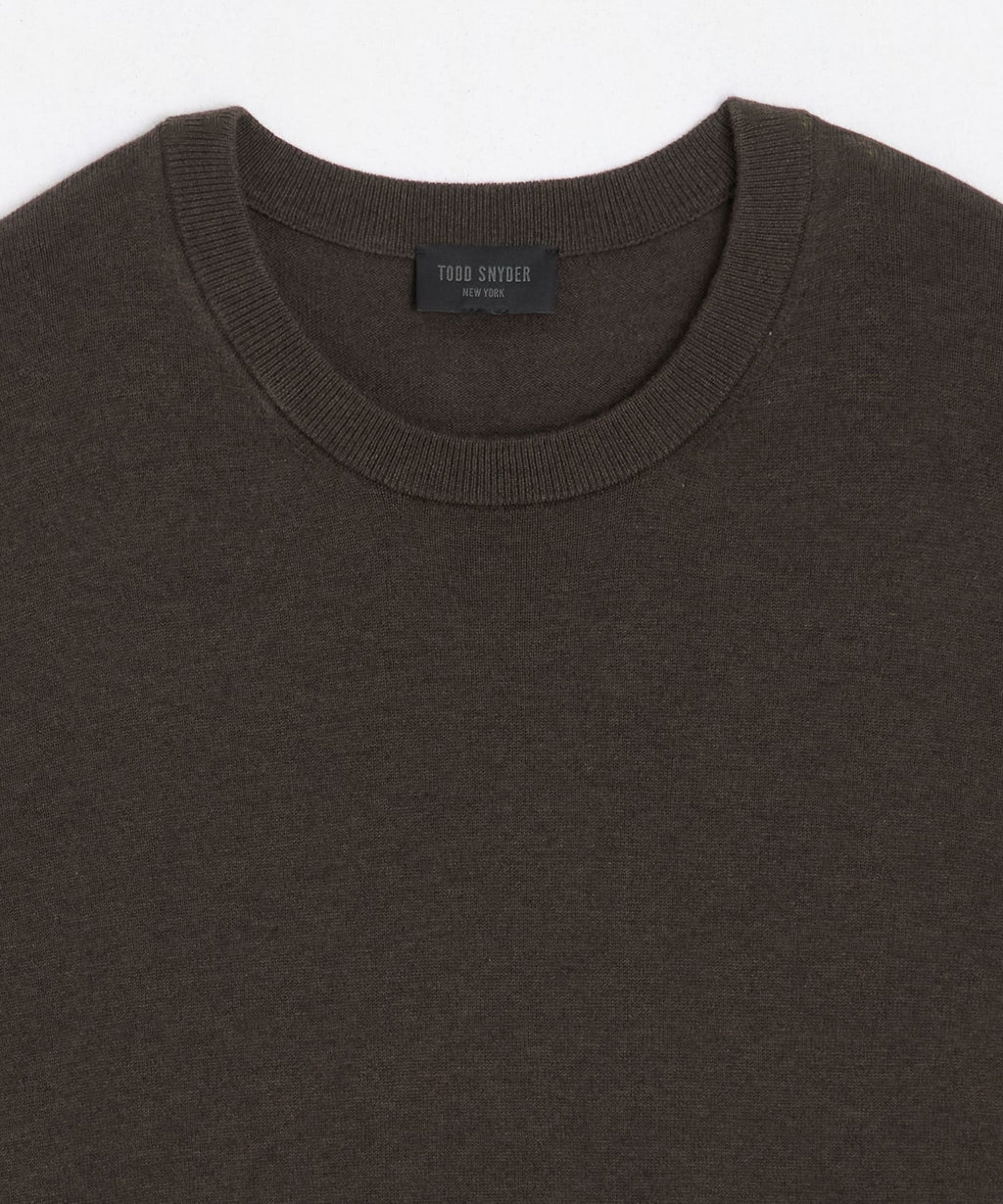Cotton-Cashmere Crewneck Sweater