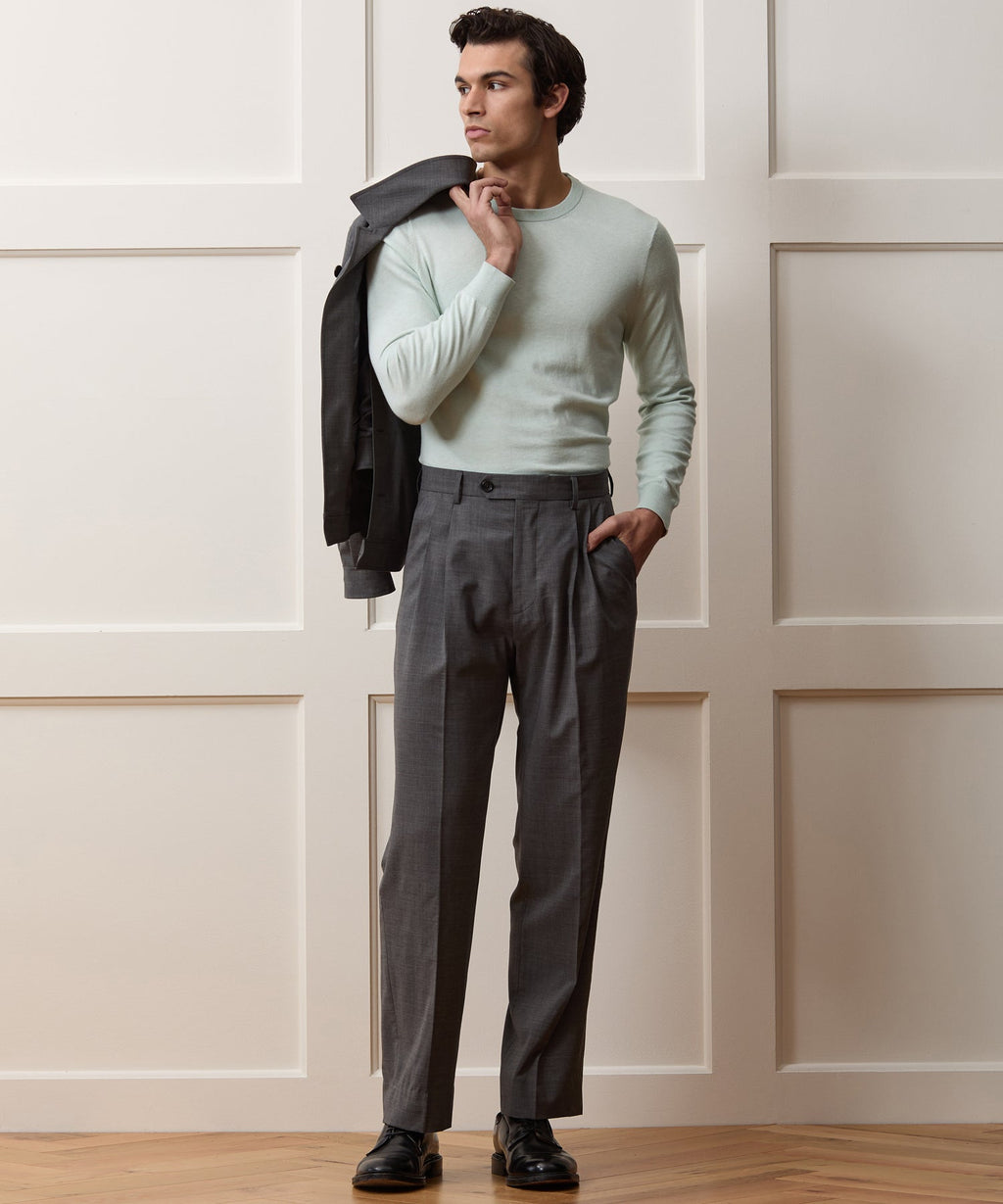 Cotton-Cashmere Crewneck Sweater