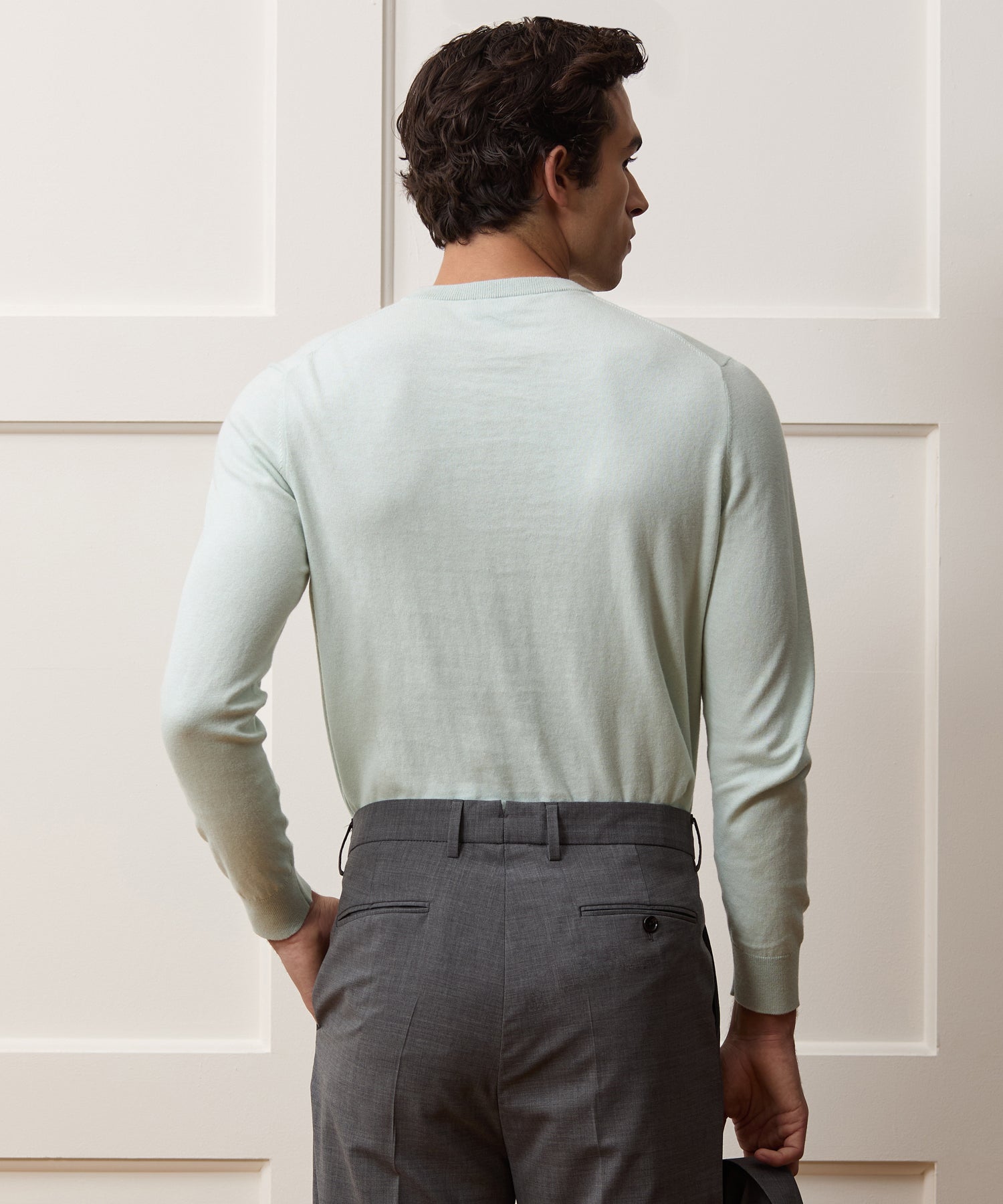 Cotton-Cashmere Crewneck Sweater