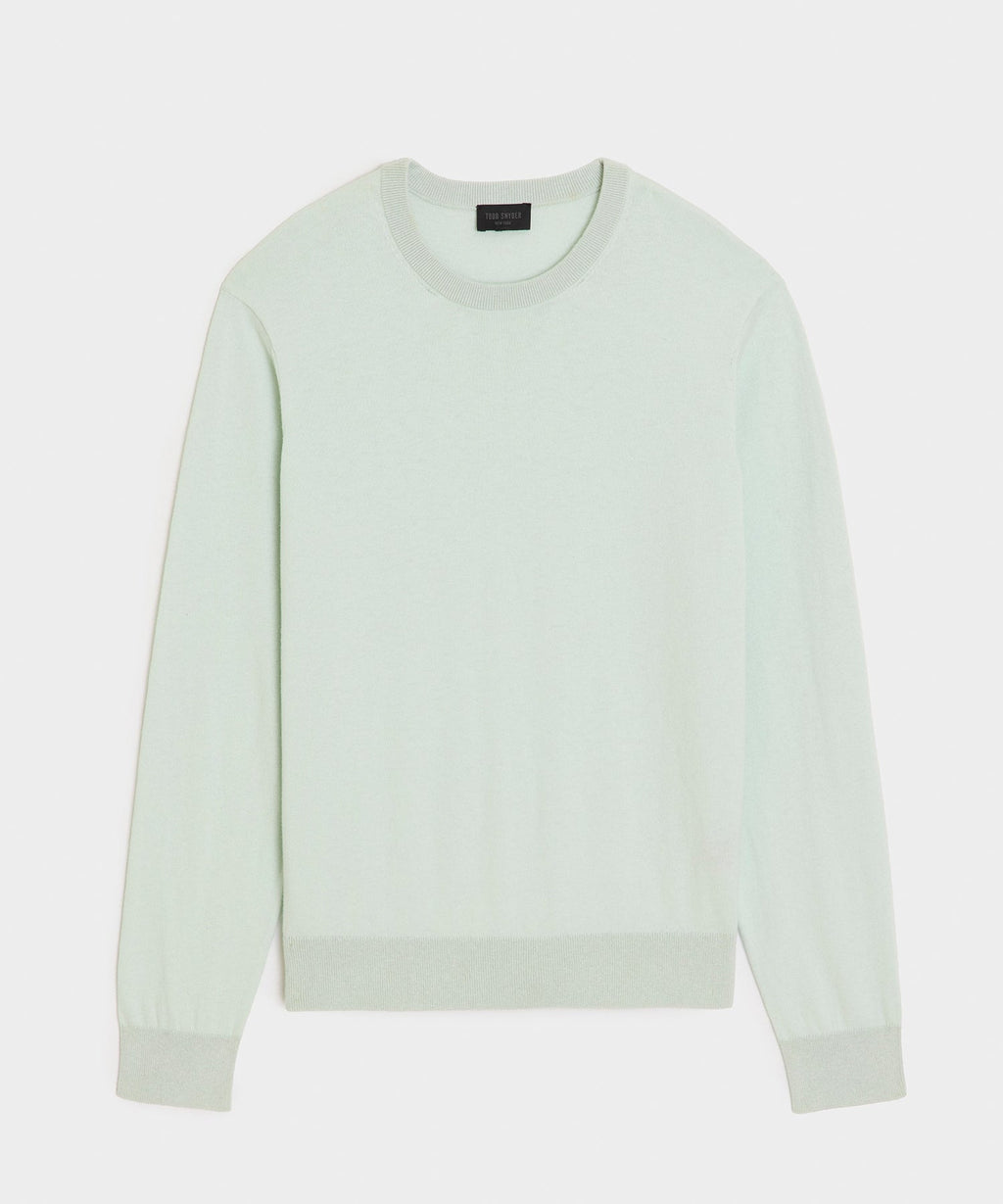 Cotton-Cashmere Crewneck Sweater