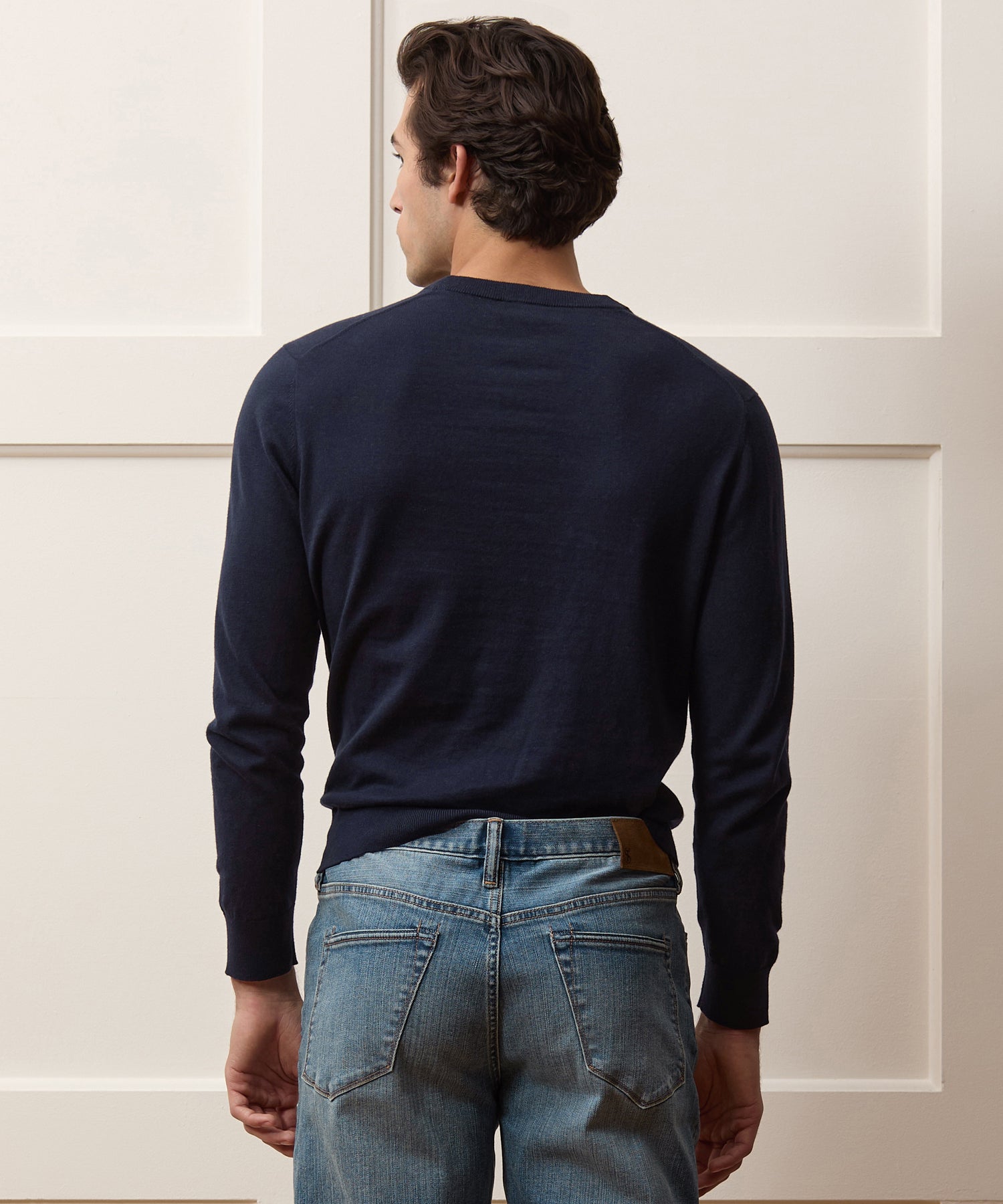 Cotton-Cashmere Crewneck Sweater