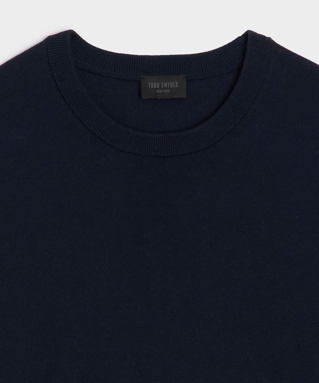 Cotton-Cashmere Crewneck Sweater