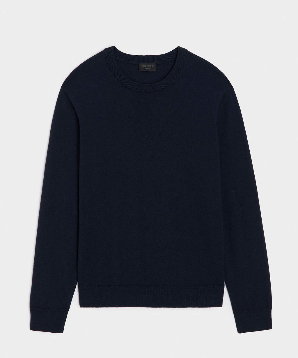 Cotton-Cashmere Crewneck Sweater