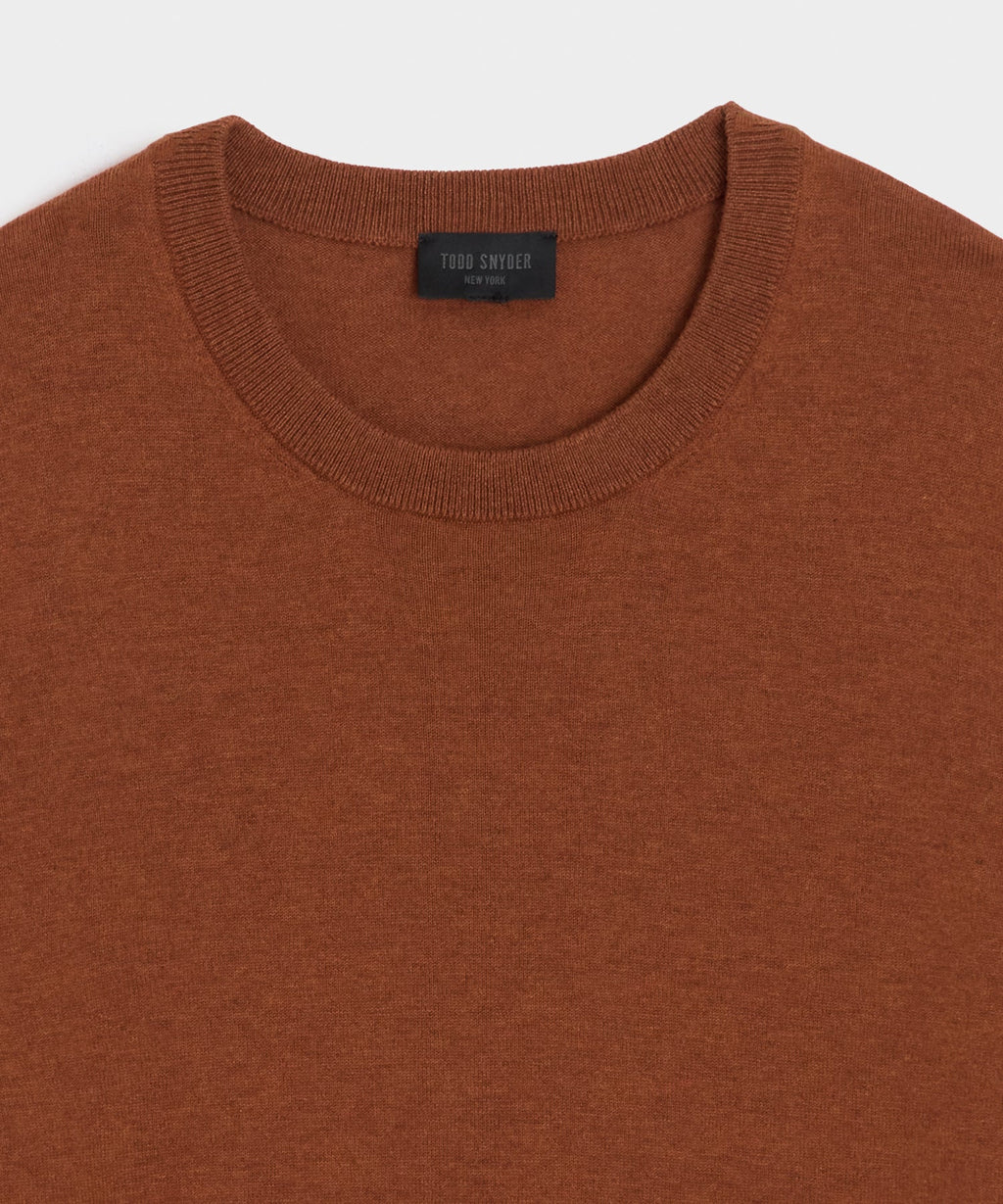 Cotton-Cashmere Crewneck Sweater