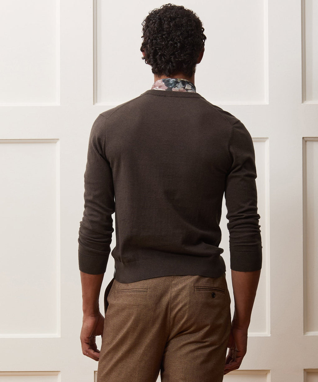 Cotton-Cashmere V-Neck