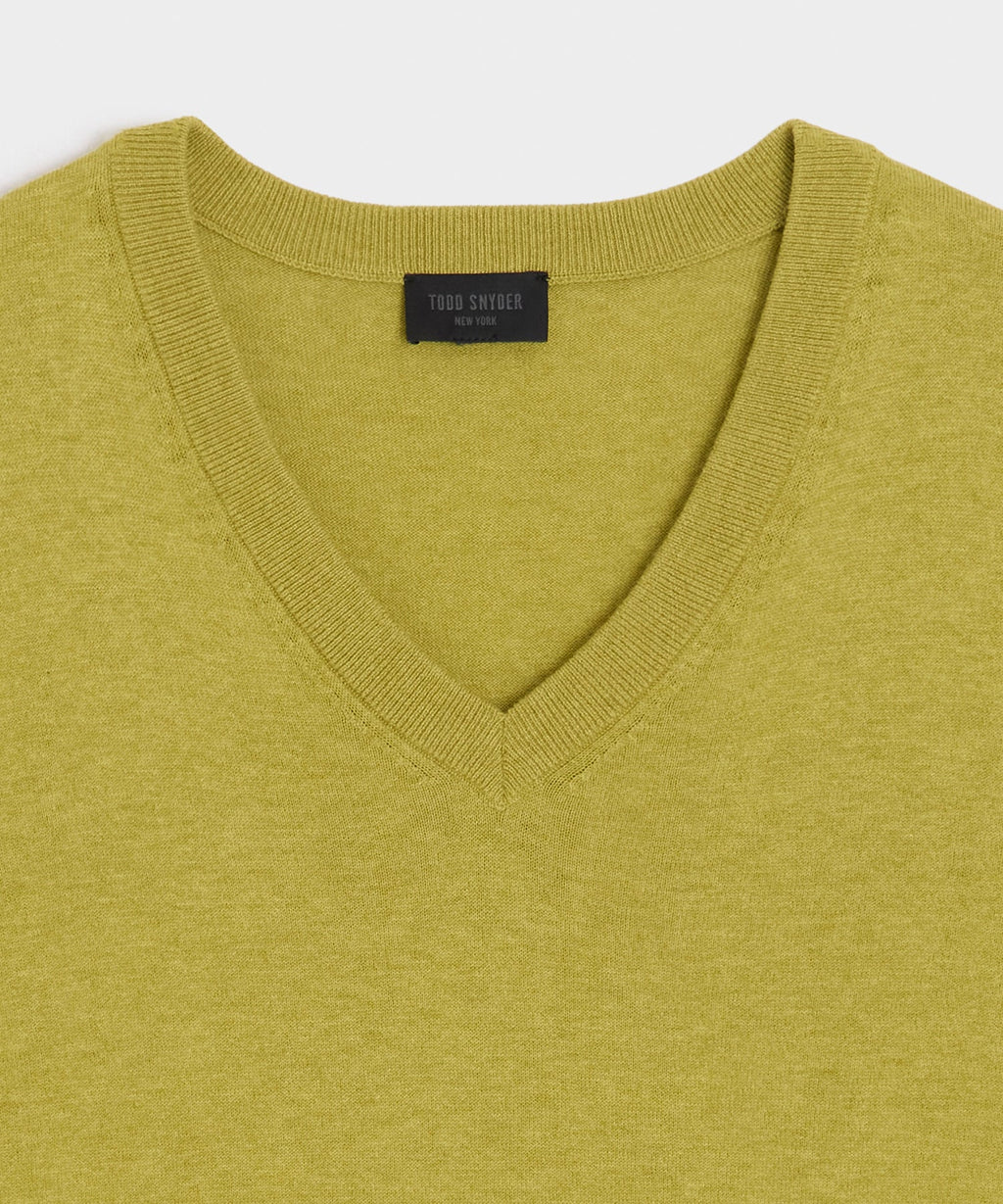Cotton-Cashmere V-Neck