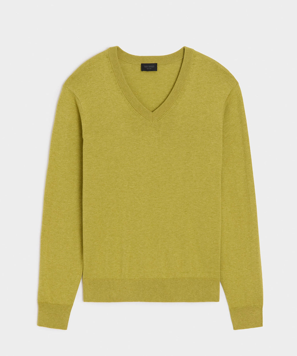 Cotton-Cashmere V-Neck