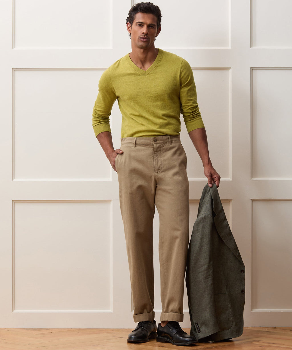 Cotton-Cashmere V-Neck