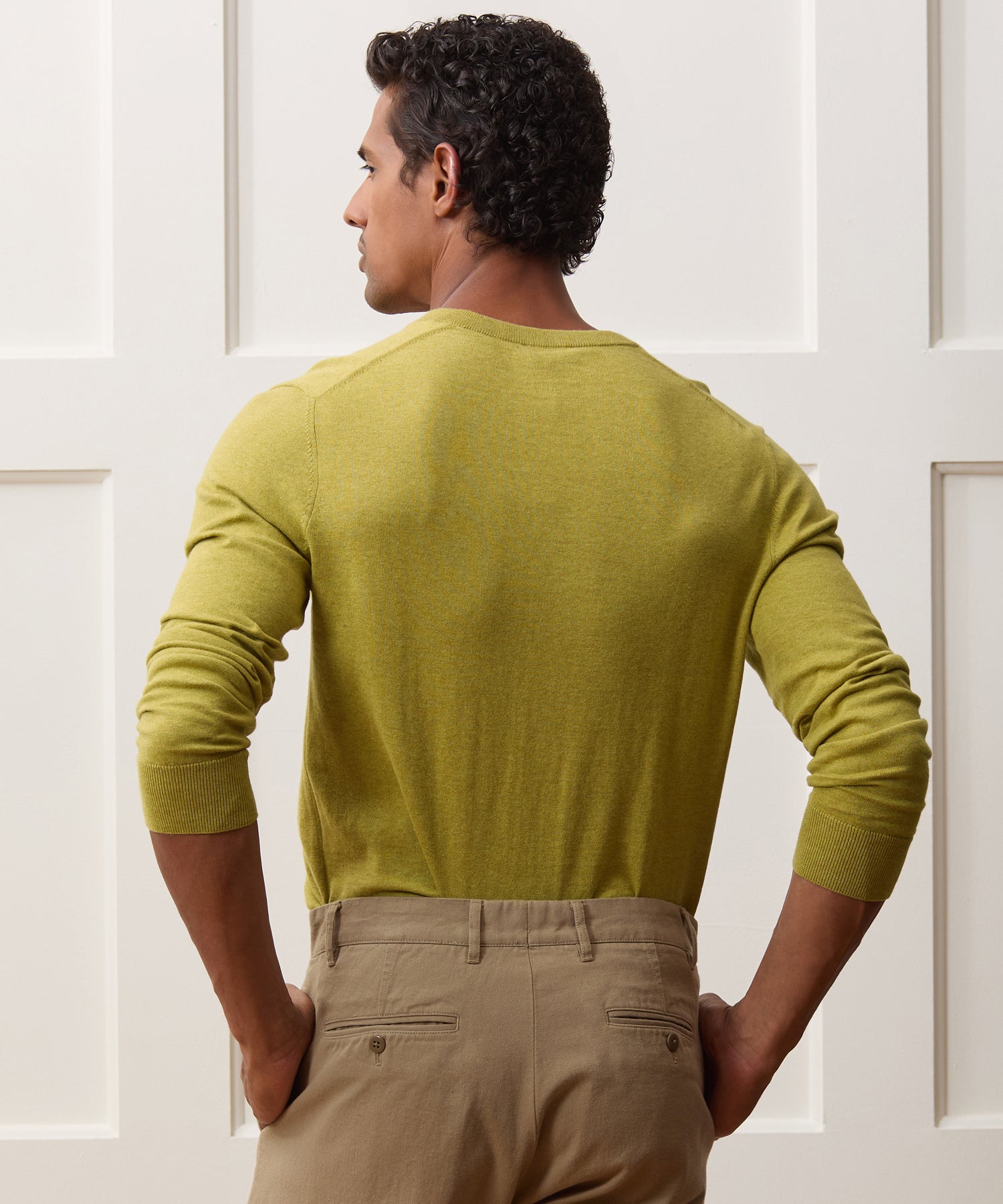 Cotton-Cashmere V-Neck
