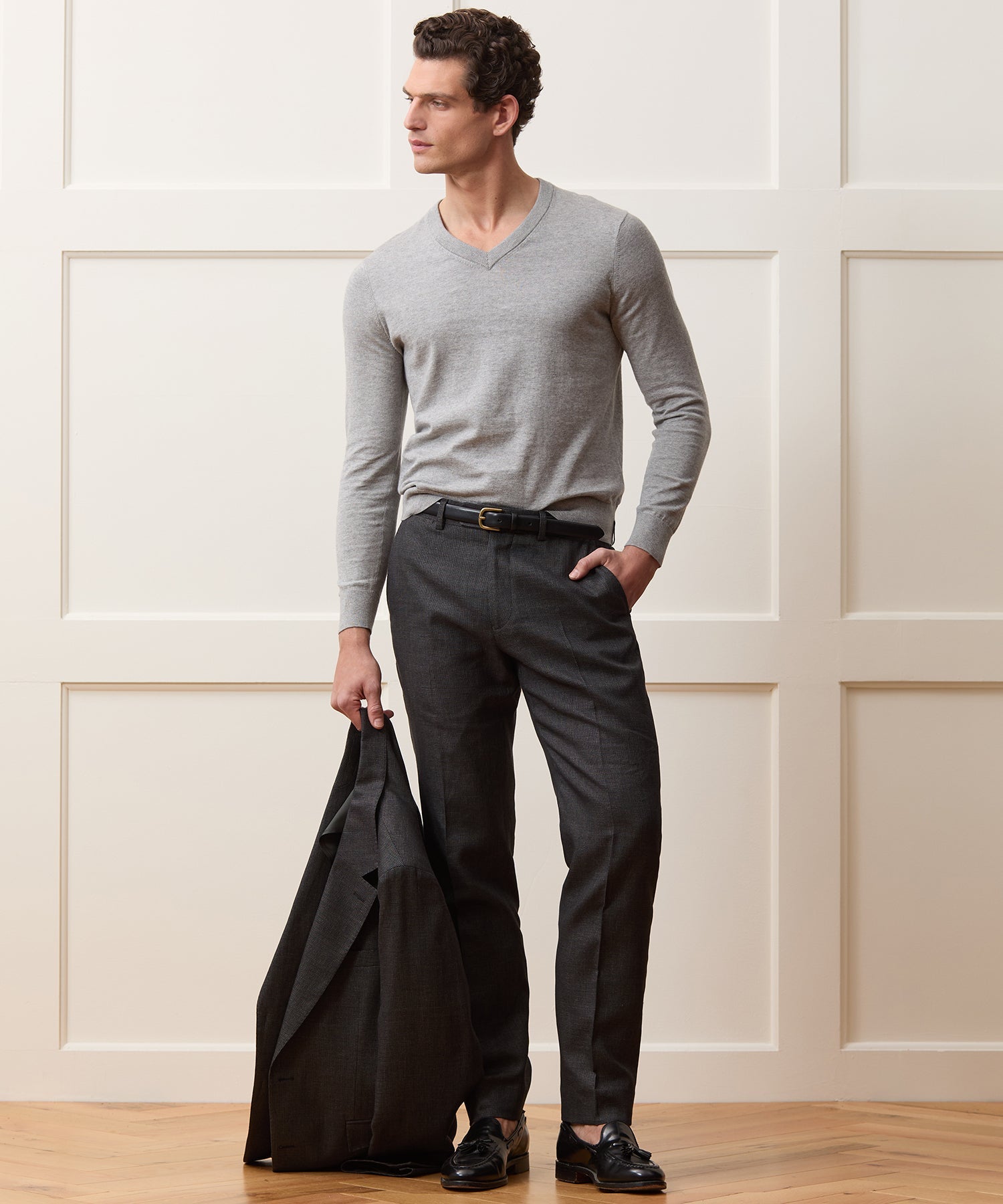 Cotton-Cashmere V-Neck