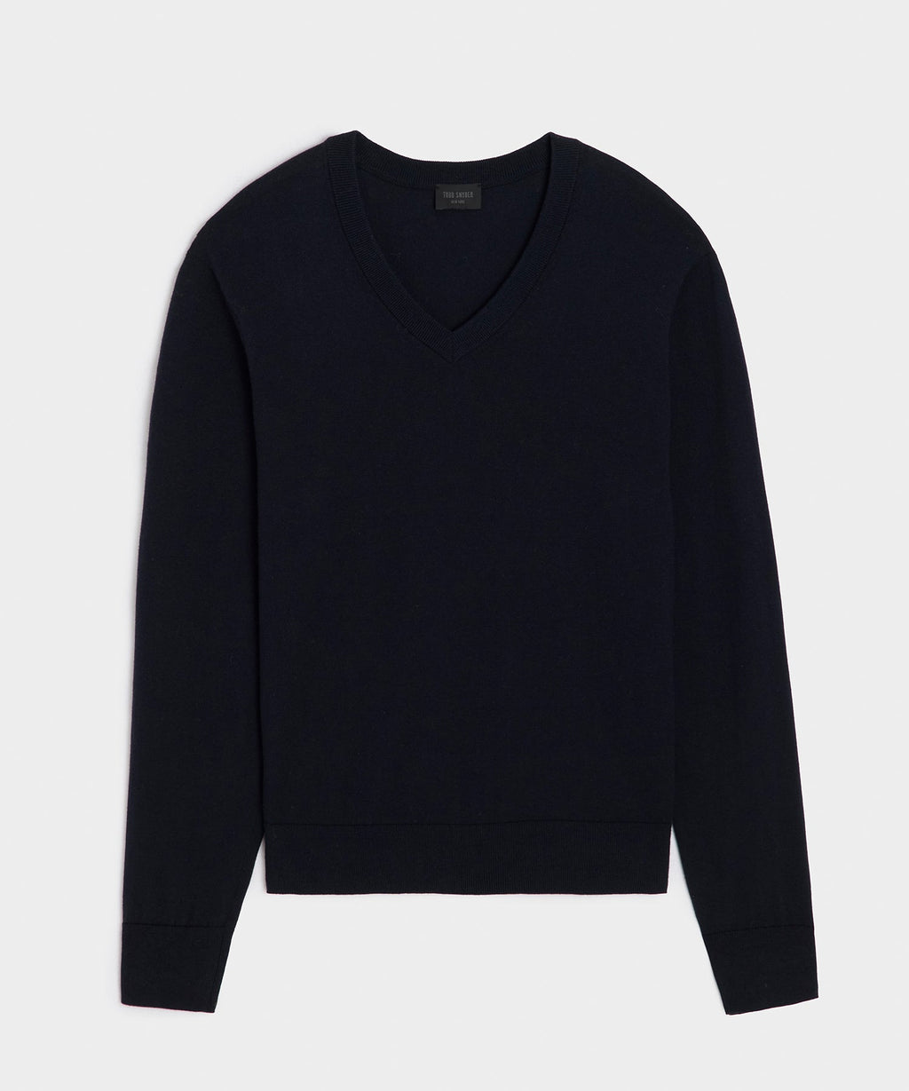 Cotton-Cashmere V-Neck