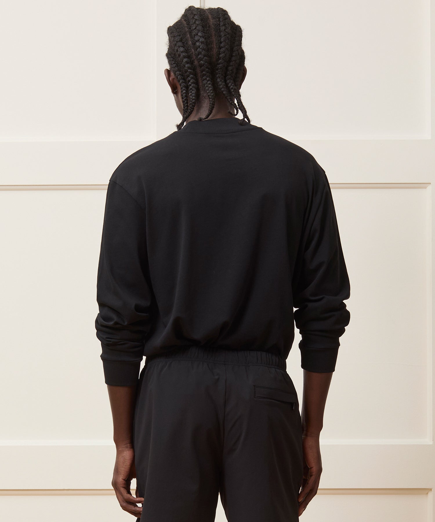 Boxy Jersey Mockneck Tee