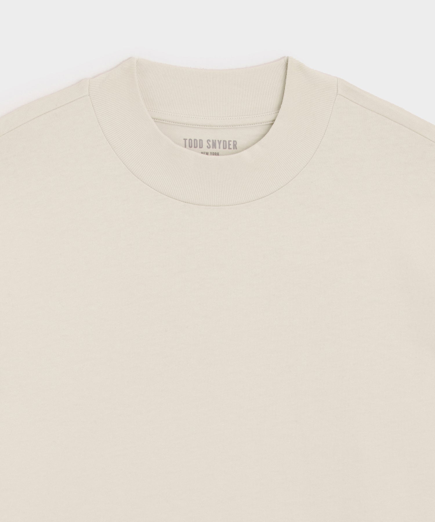 Boxy Jersey Mockneck Tee