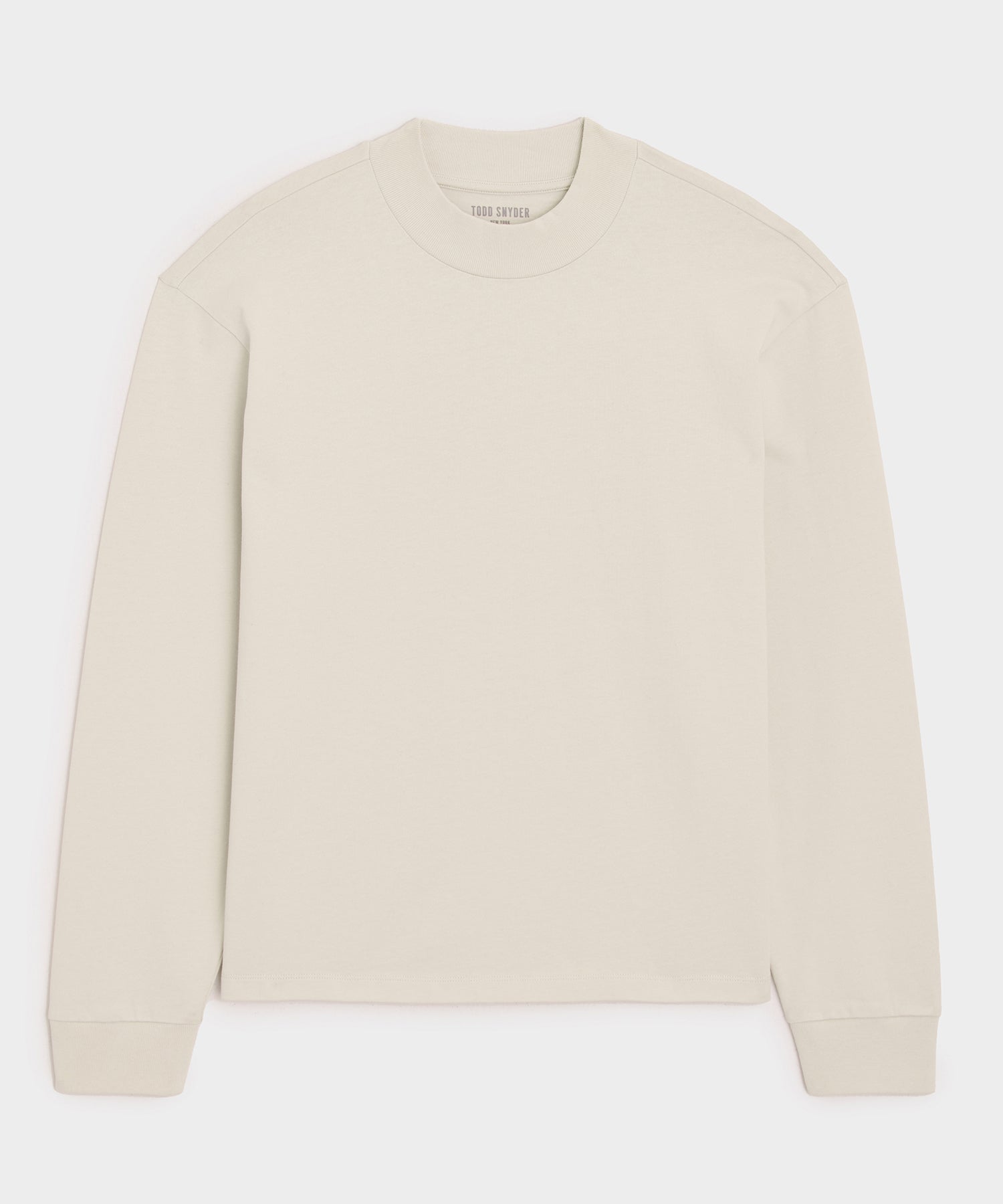 Boxy Jersey Mockneck Tee