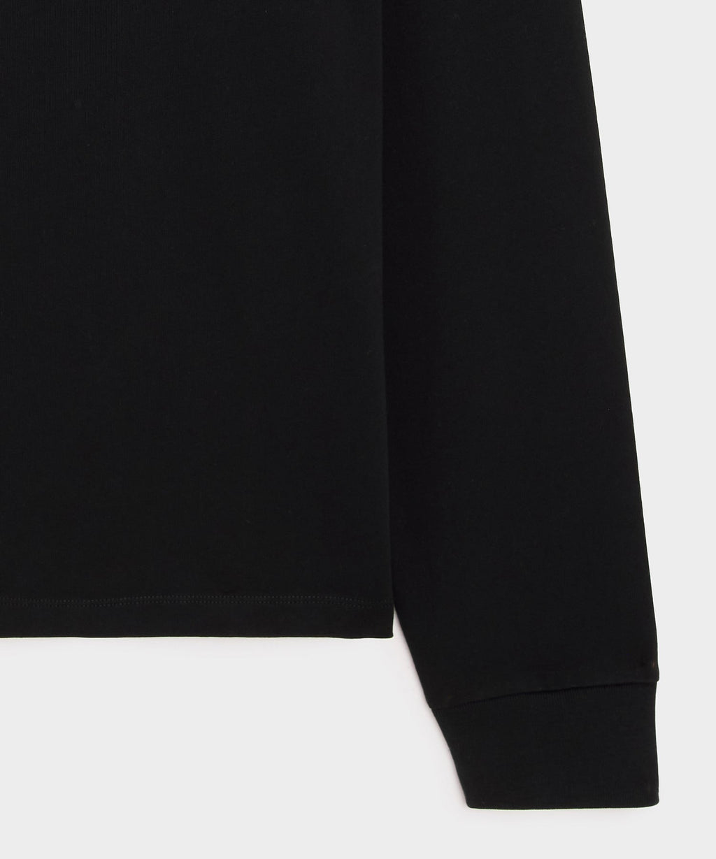 Boxy Jersey Mockneck Tee