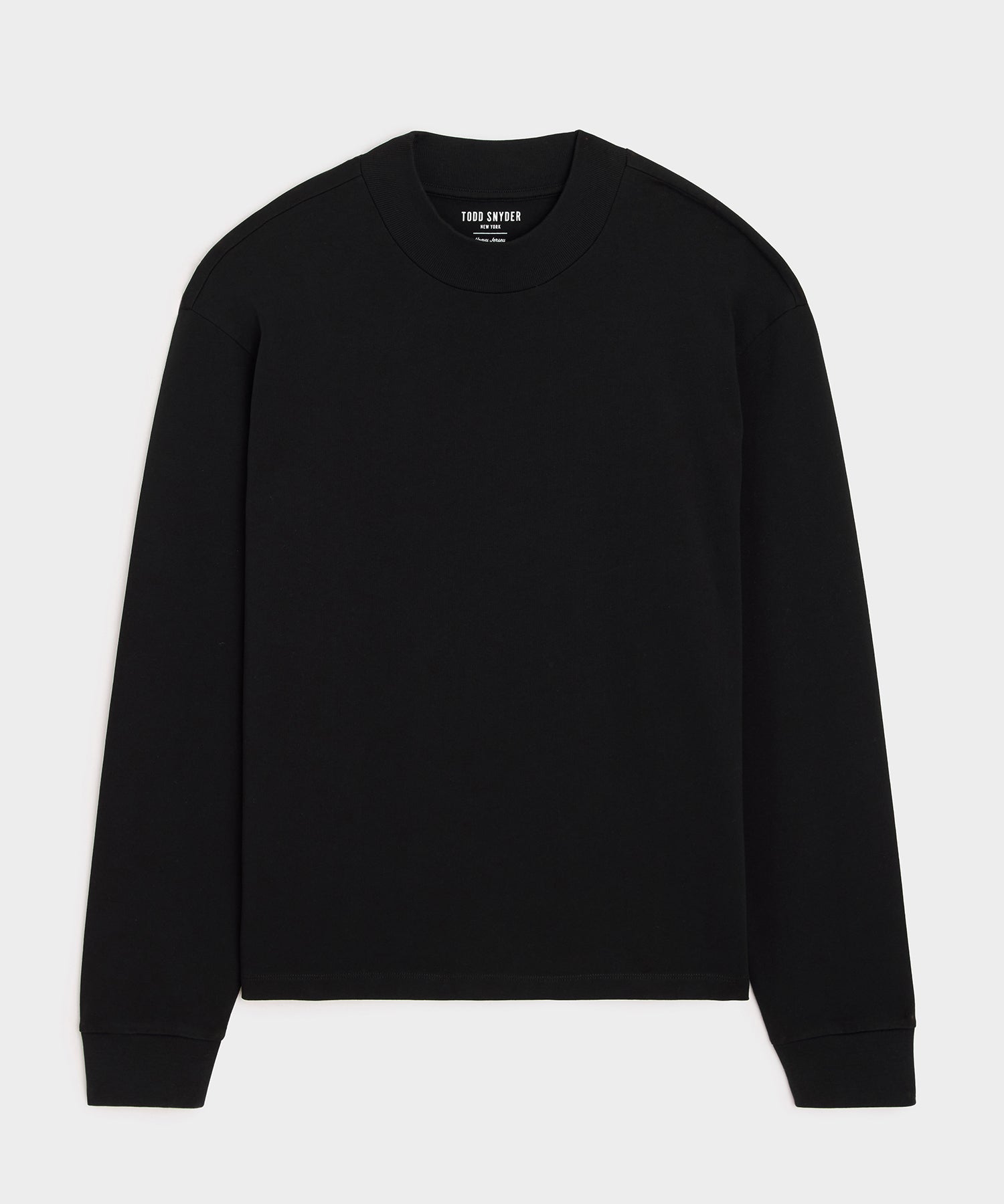 Boxy Jersey Mockneck Tee