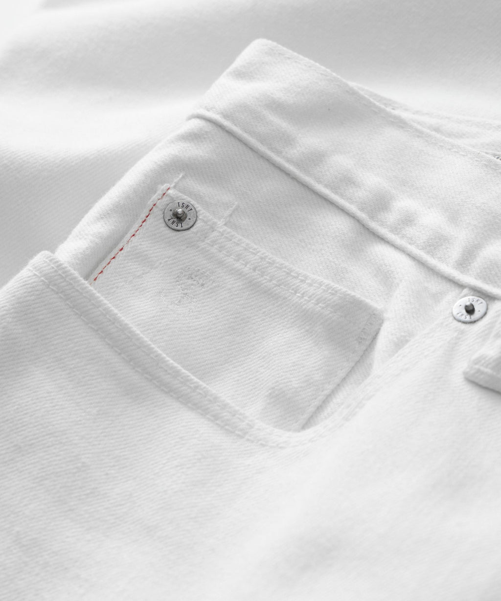 Slim Japanese Selvedge Stretch Jean in White