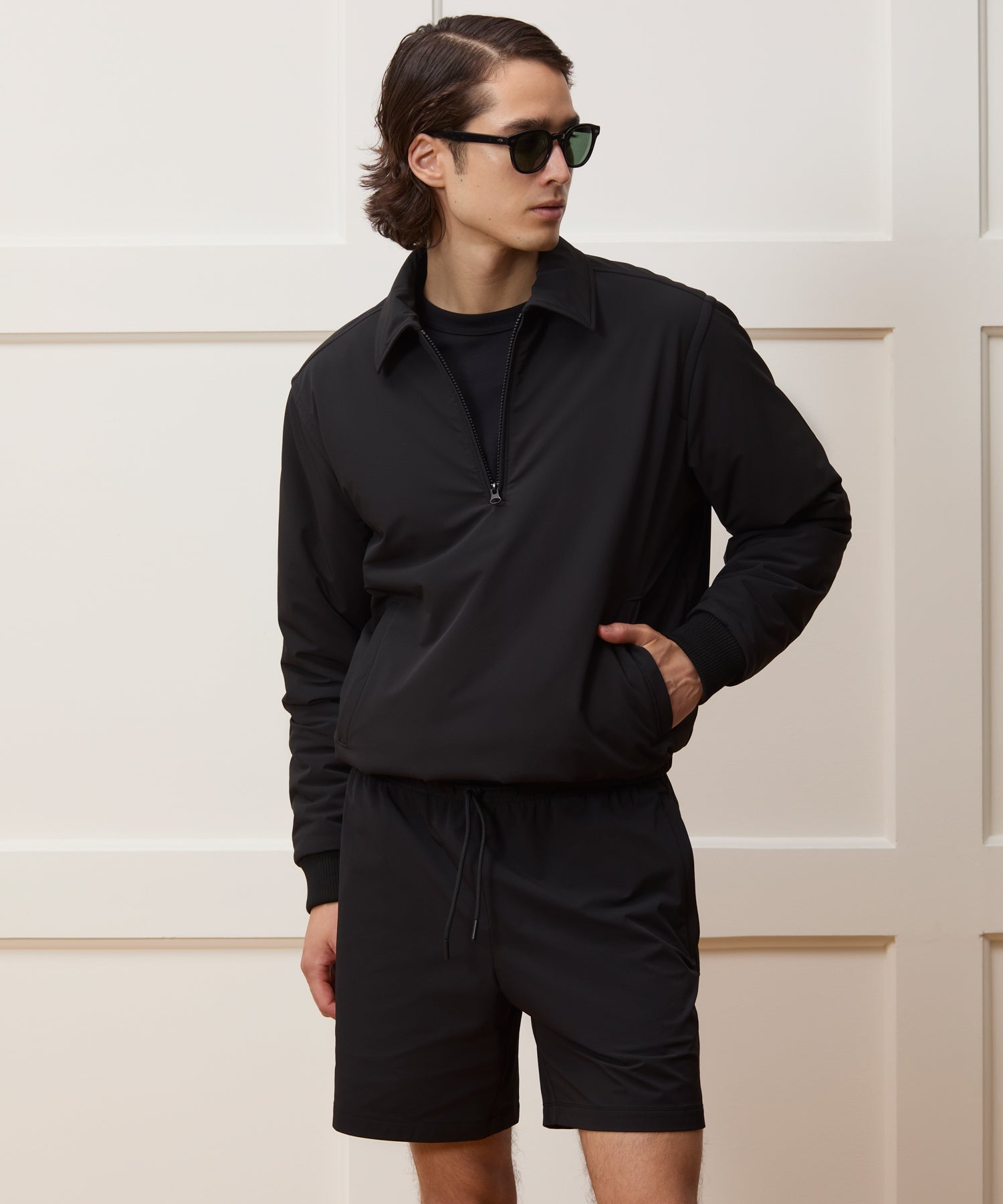 Nylon Quarter-Zip Jacket