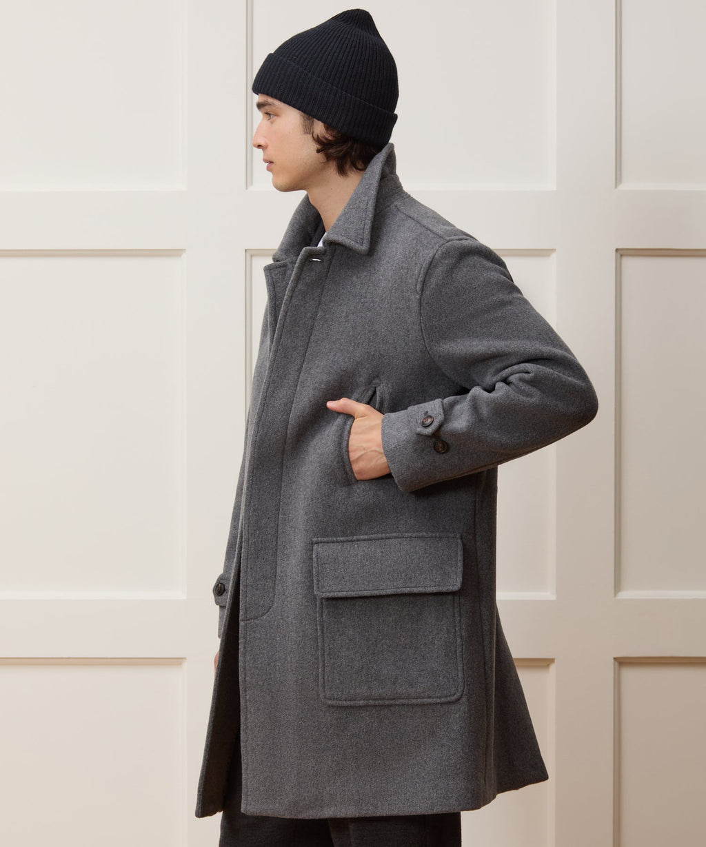 Italian Wool-Alpaca Car Coat