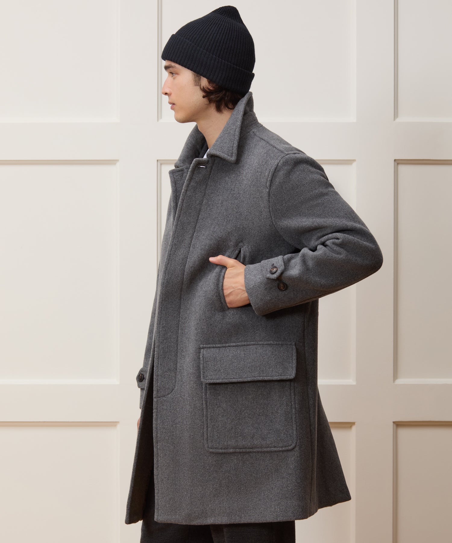 Italian Wool-Alpaca Car Coat