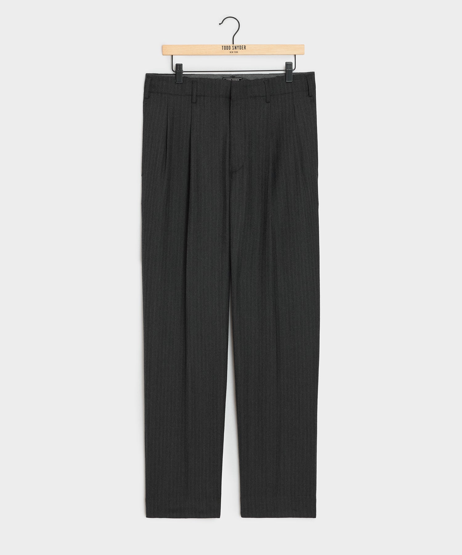 Italian Flannel Striped Hollywood Trouser