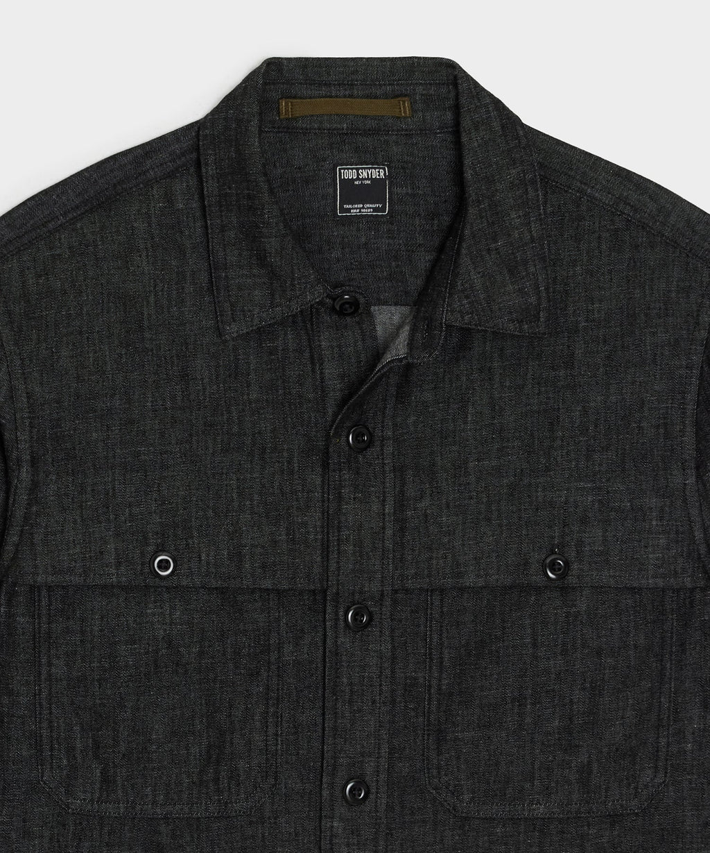 Denim Cape Shirt
