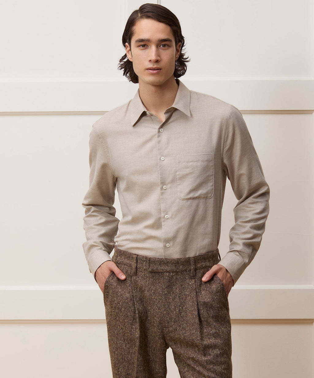 Portuguese Cotton-Cashmere Sport Shirt