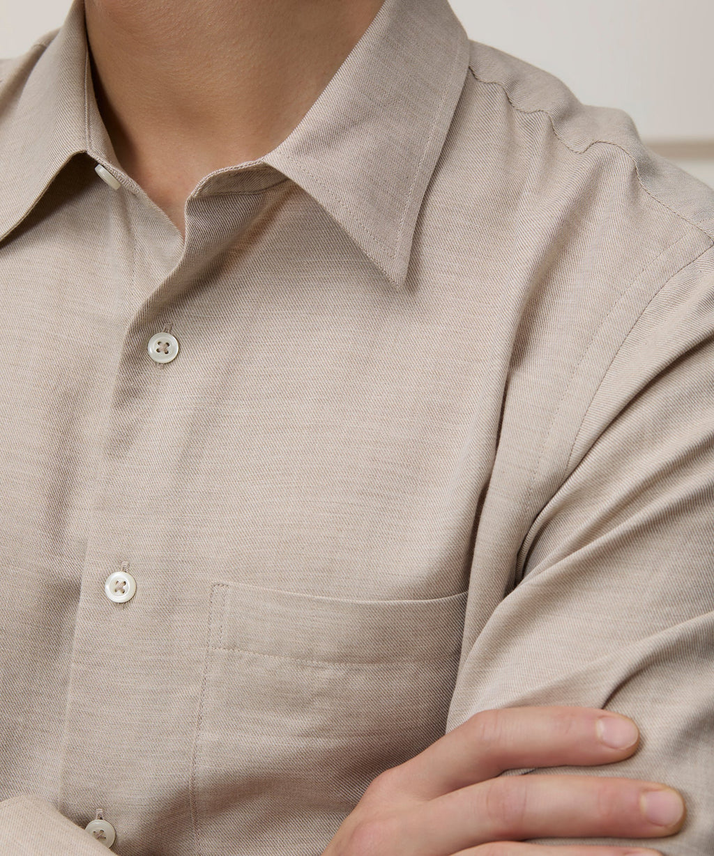 Portuguese Cotton-Cashmere Sport Shirt