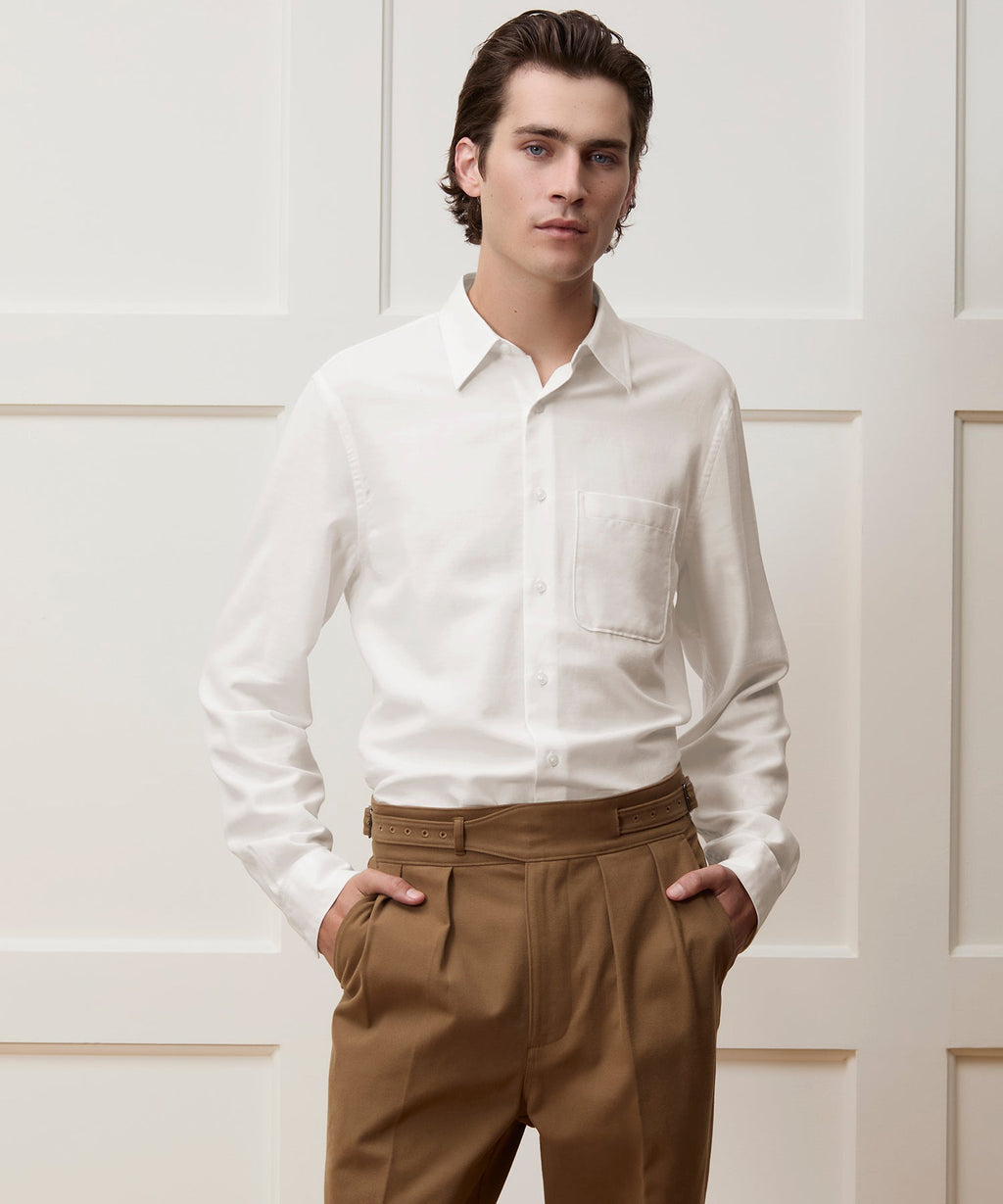 Portuguese Cotton-Cashmere Sport Shirt
