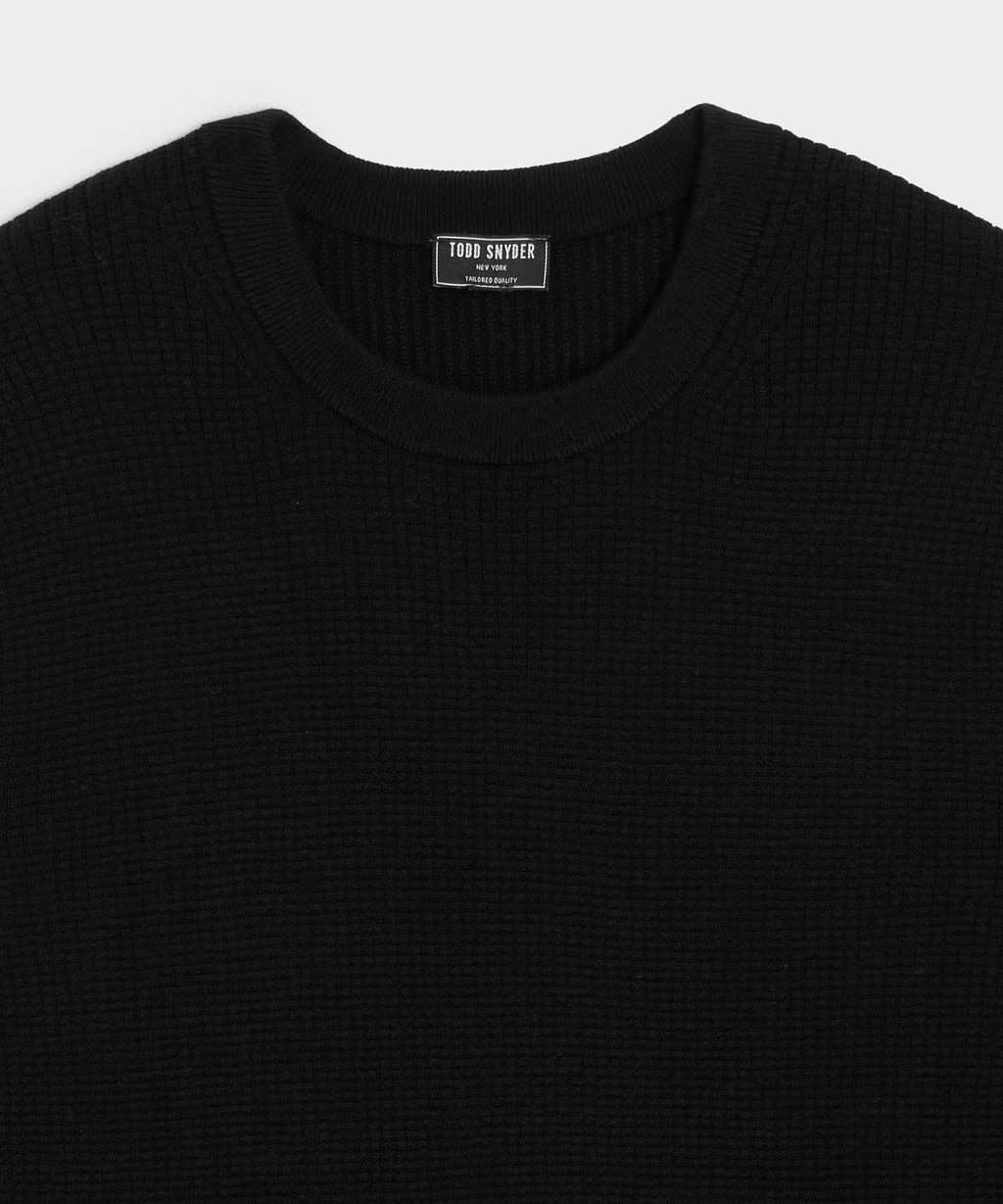 Merino Waffle Crewneck