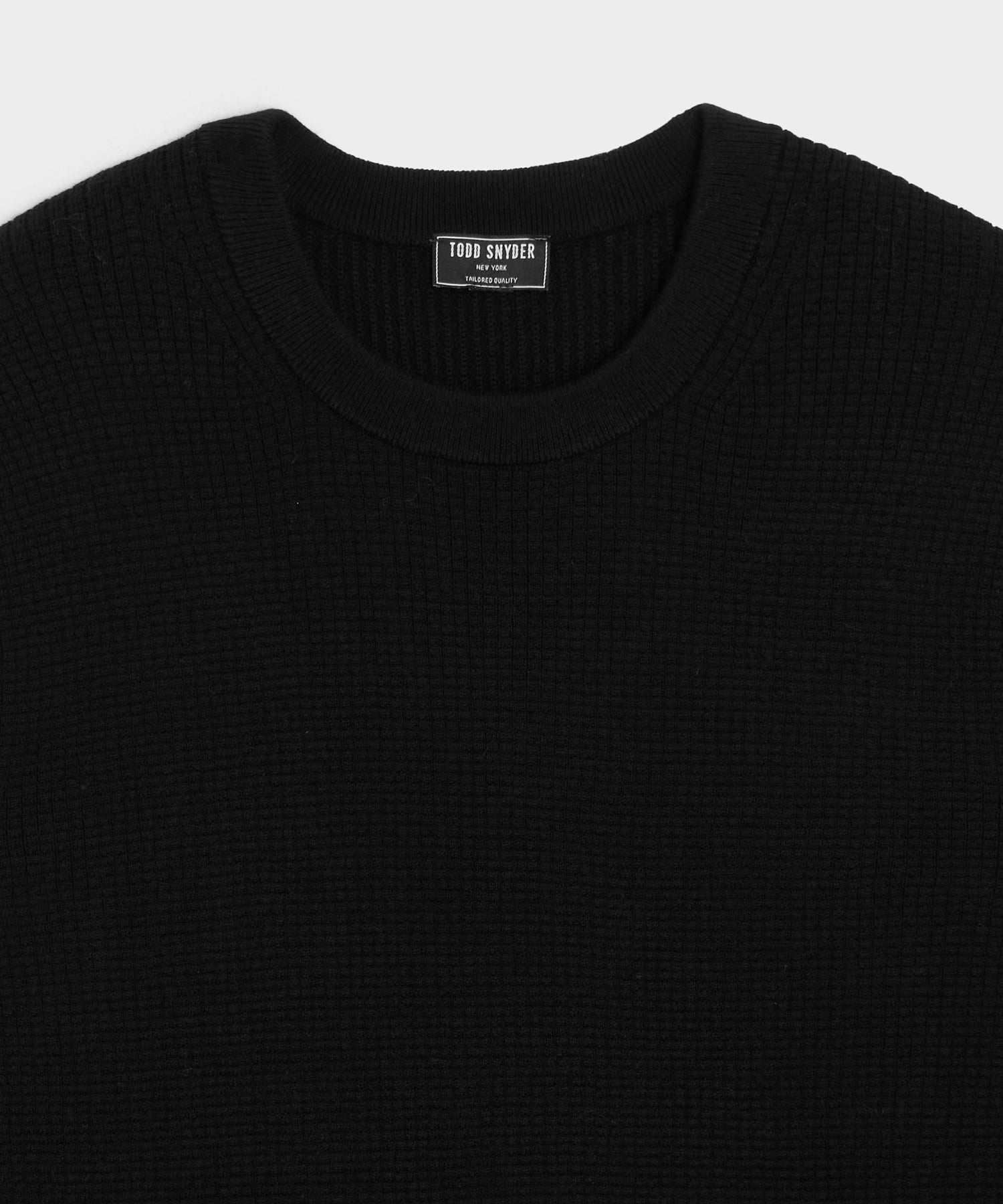 Merino Waffle Crewneck