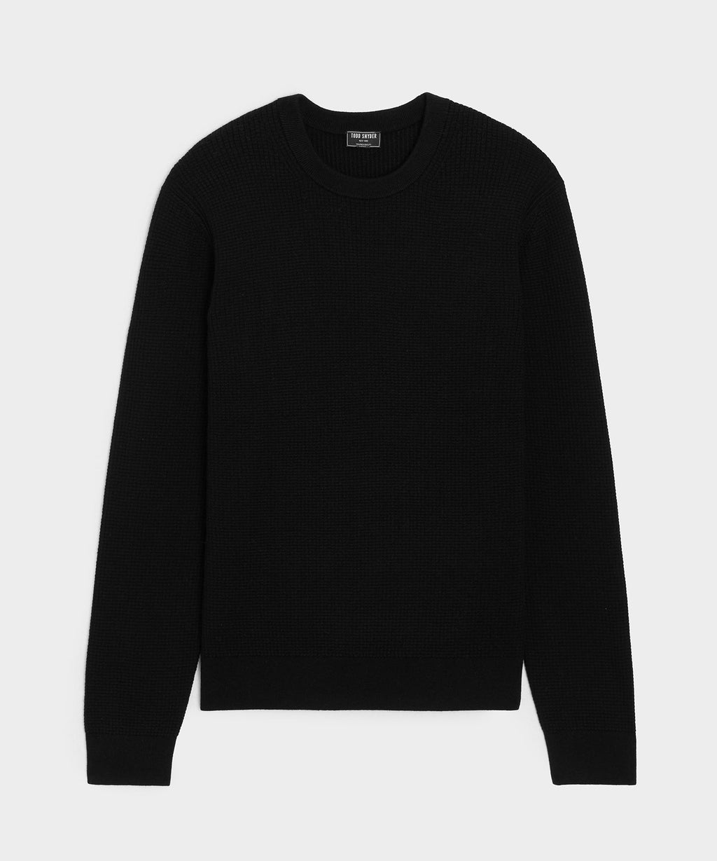 Merino Waffle Crewneck