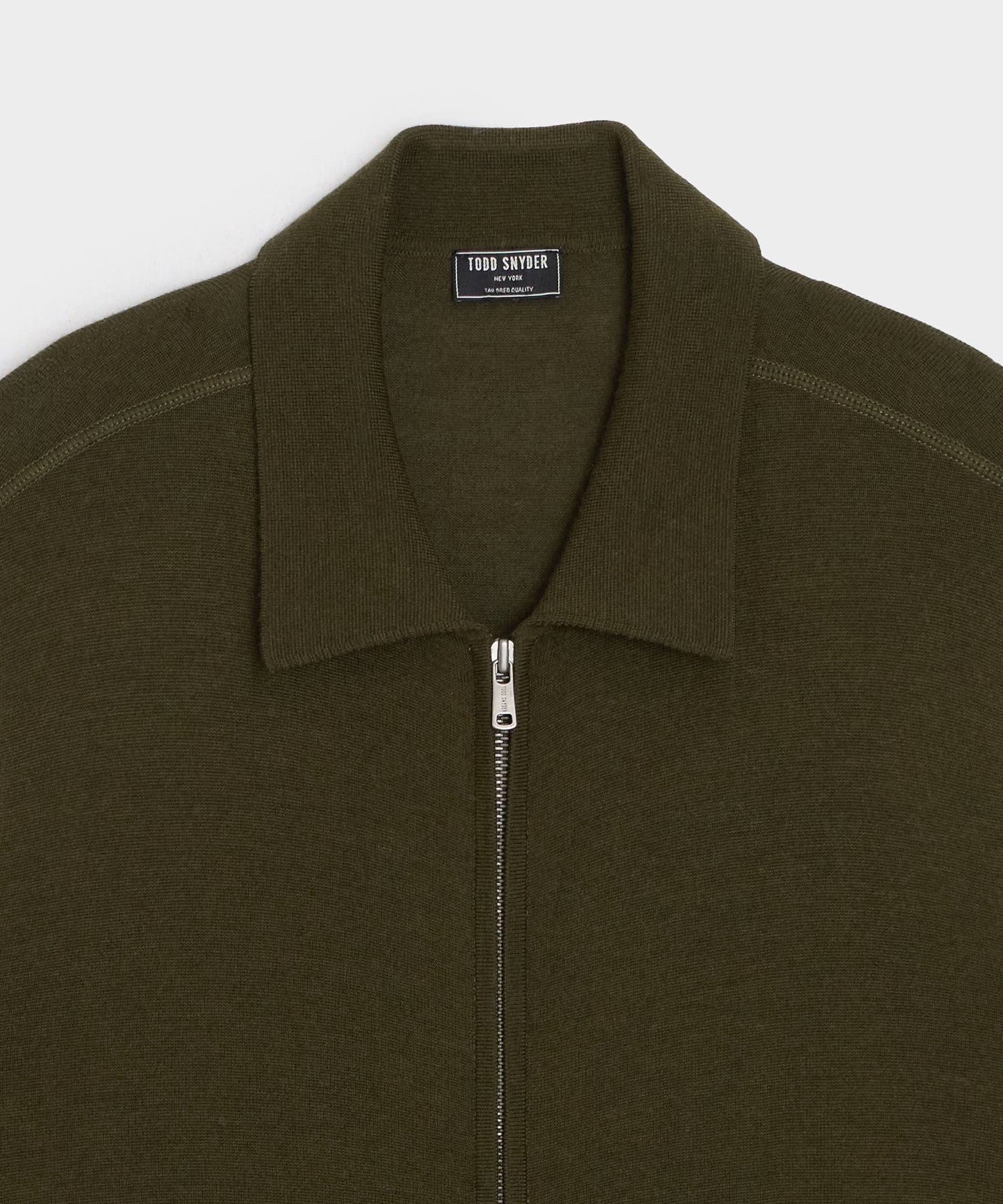 Merino Full-Zip Sweater Polo