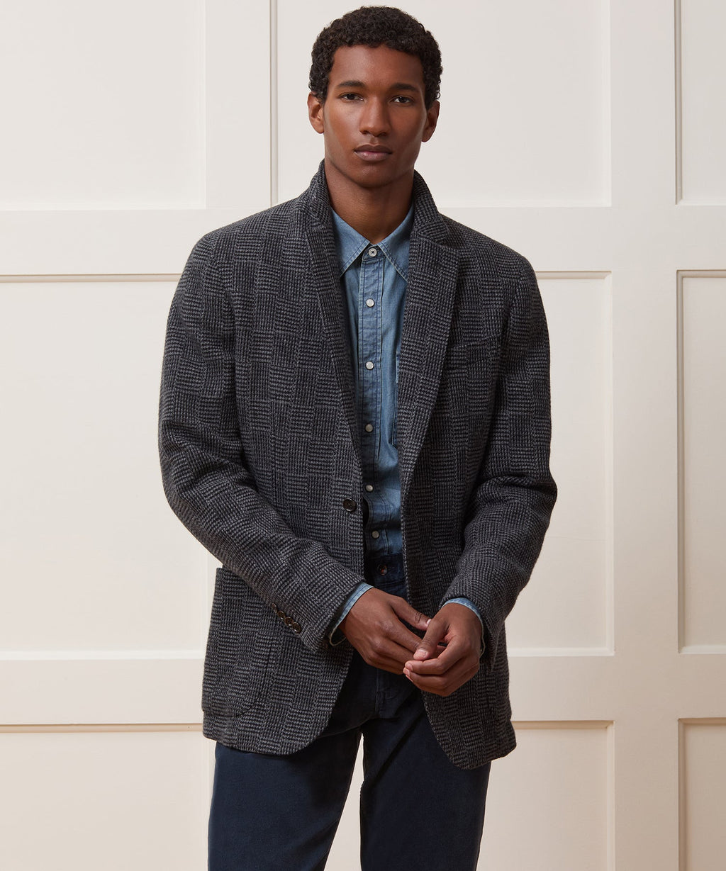 Italian Wool Glen Plaid Sport Coat