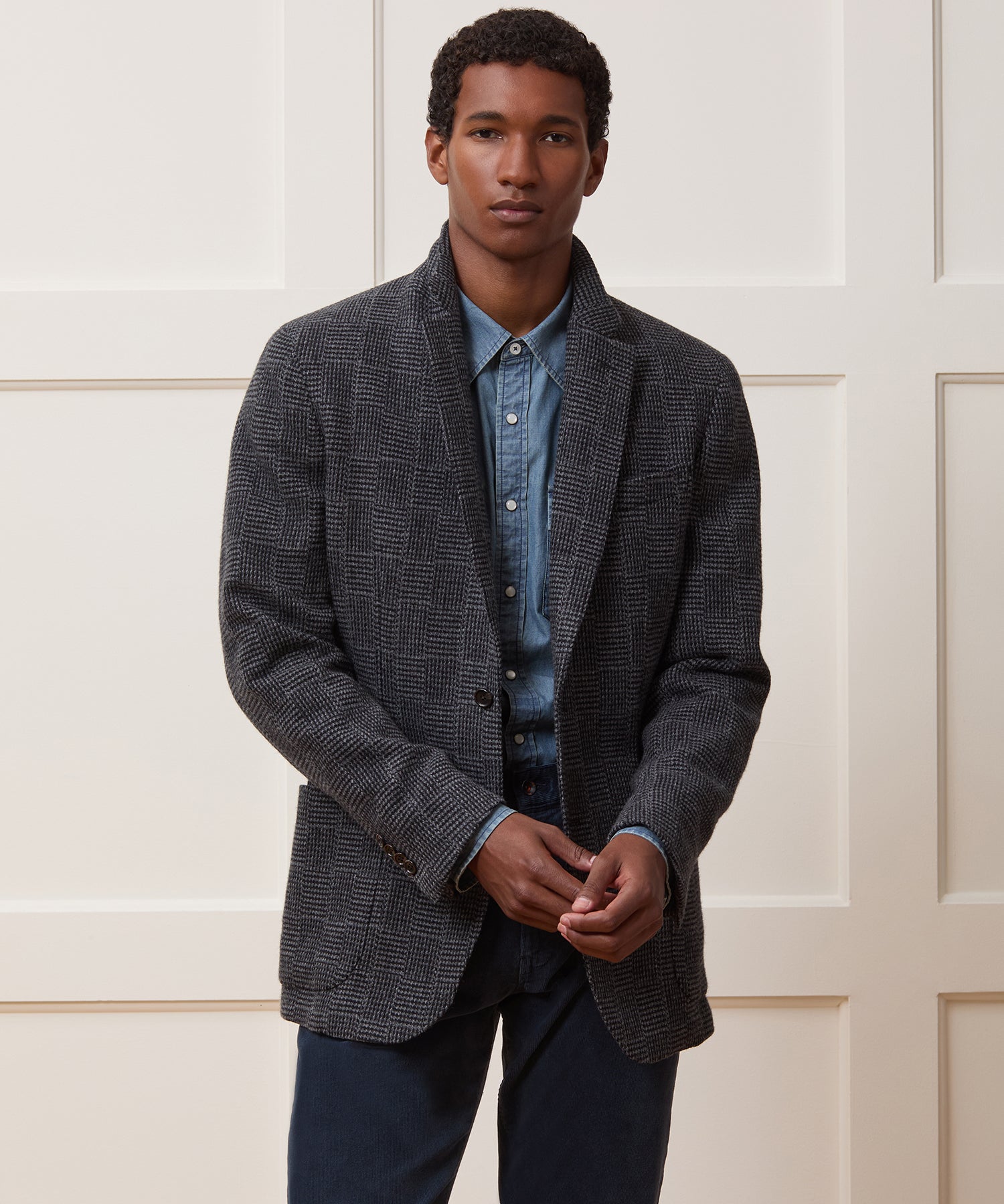 Italian Wool Glen Plaid Sport Coat