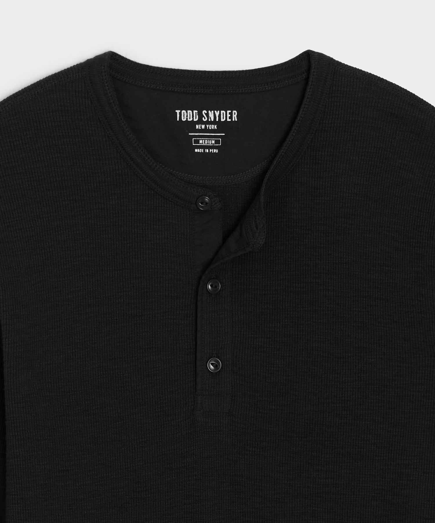 Lightweight Mini Waffle Henley